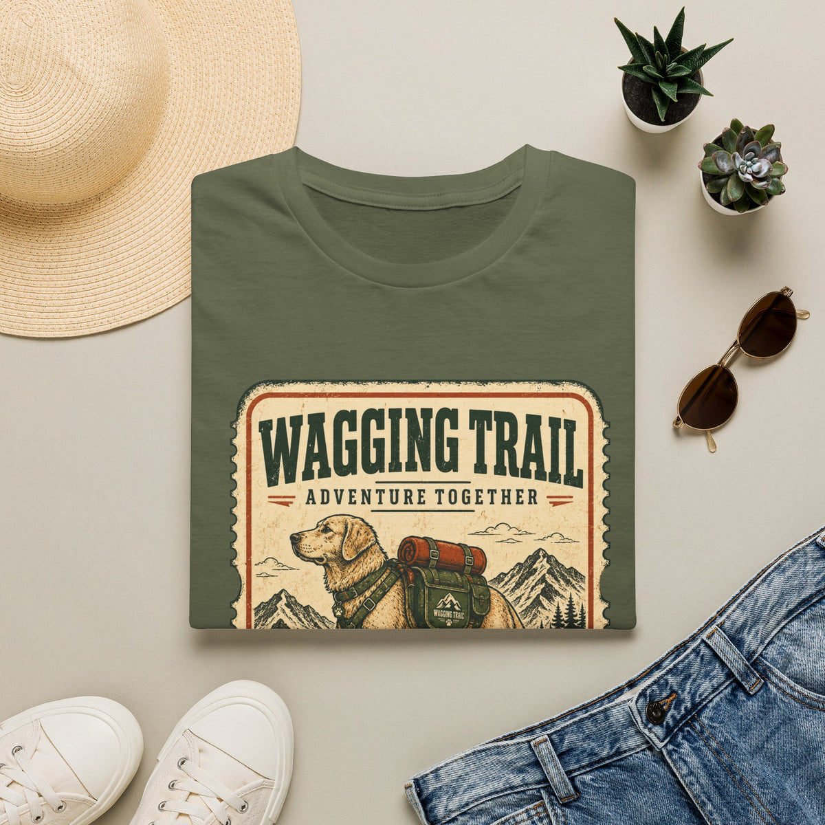 Wagging trail adventure together T-Shirt