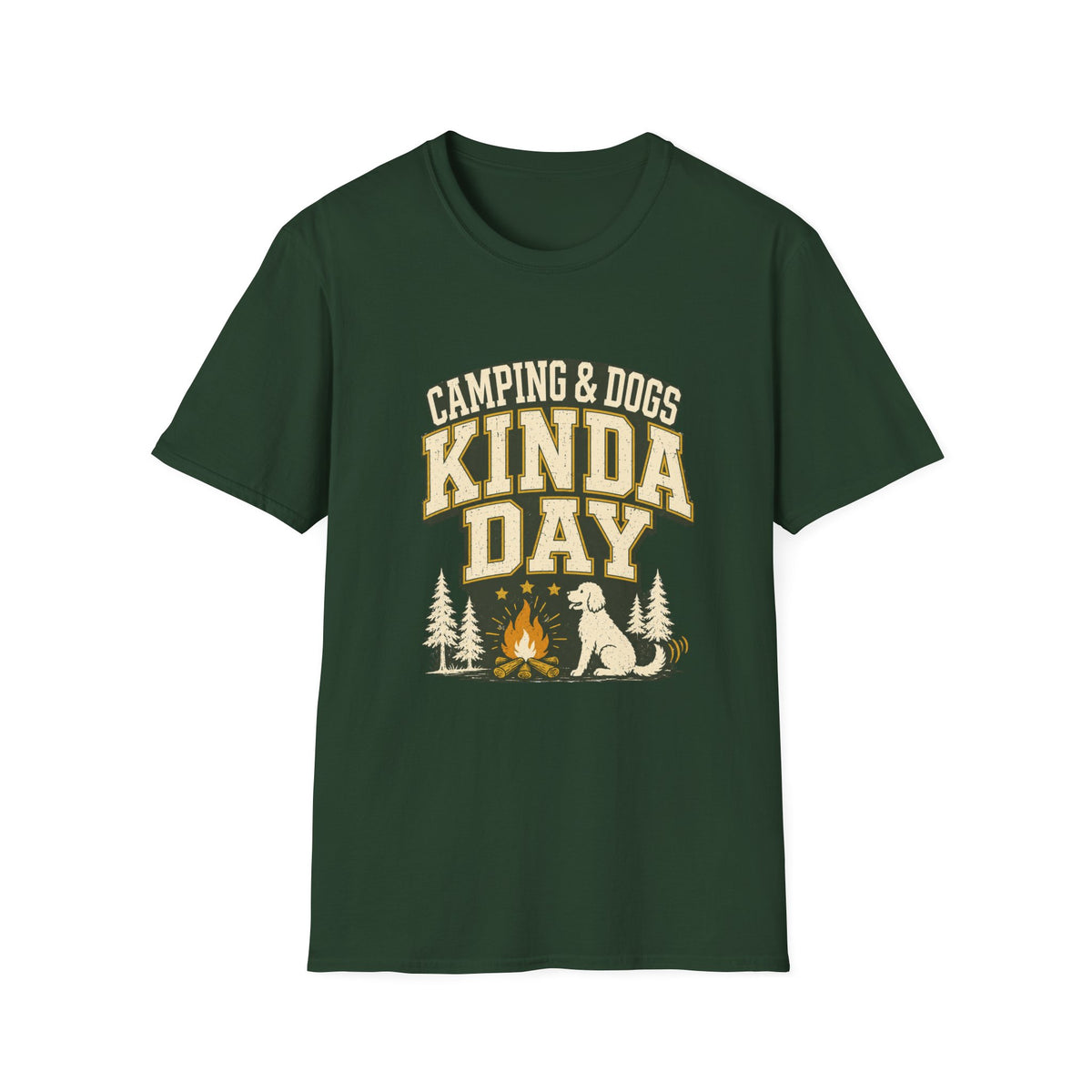Kinda day with dogs and campfire T-Shirt