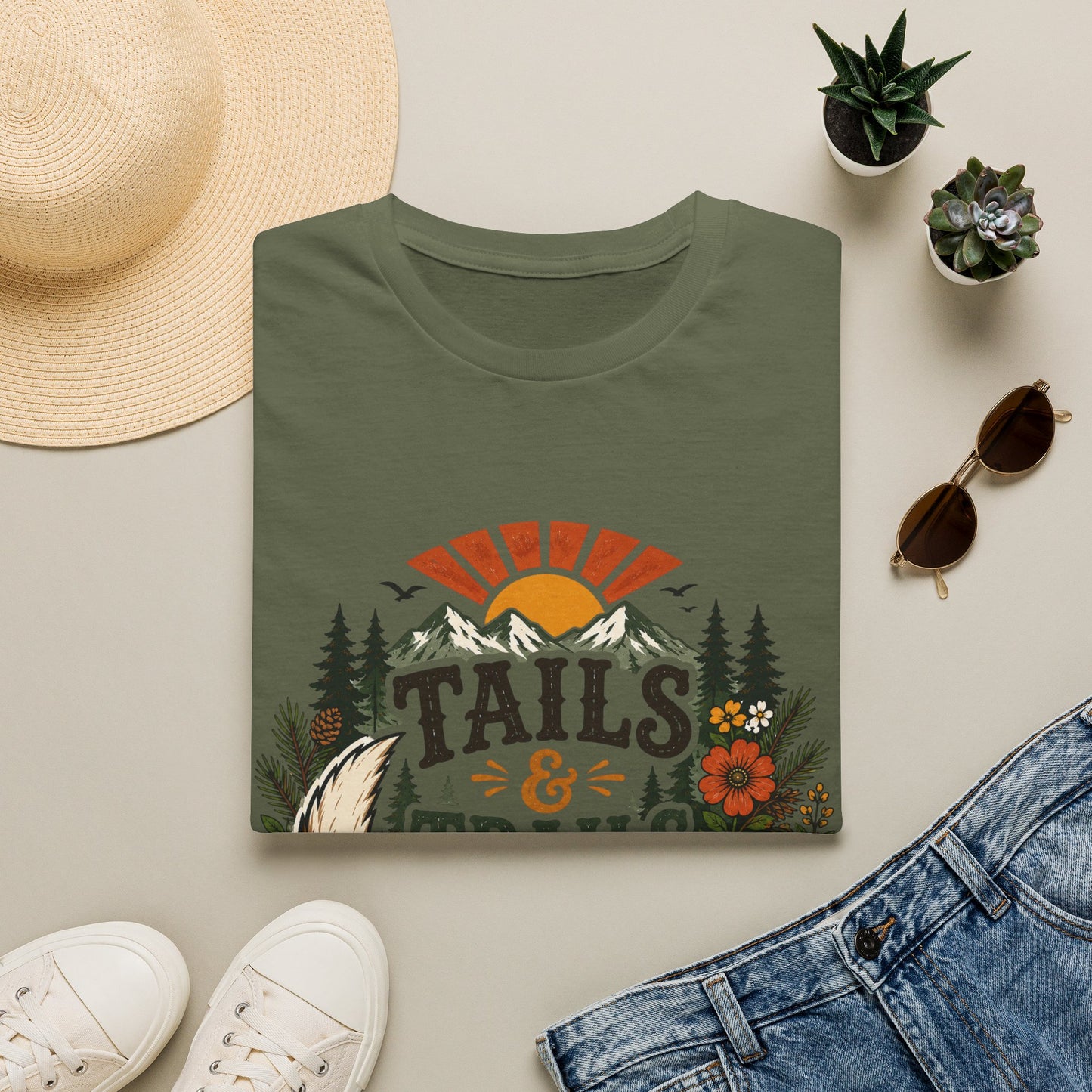 Tails and Trails Kind of Day T-Shirt