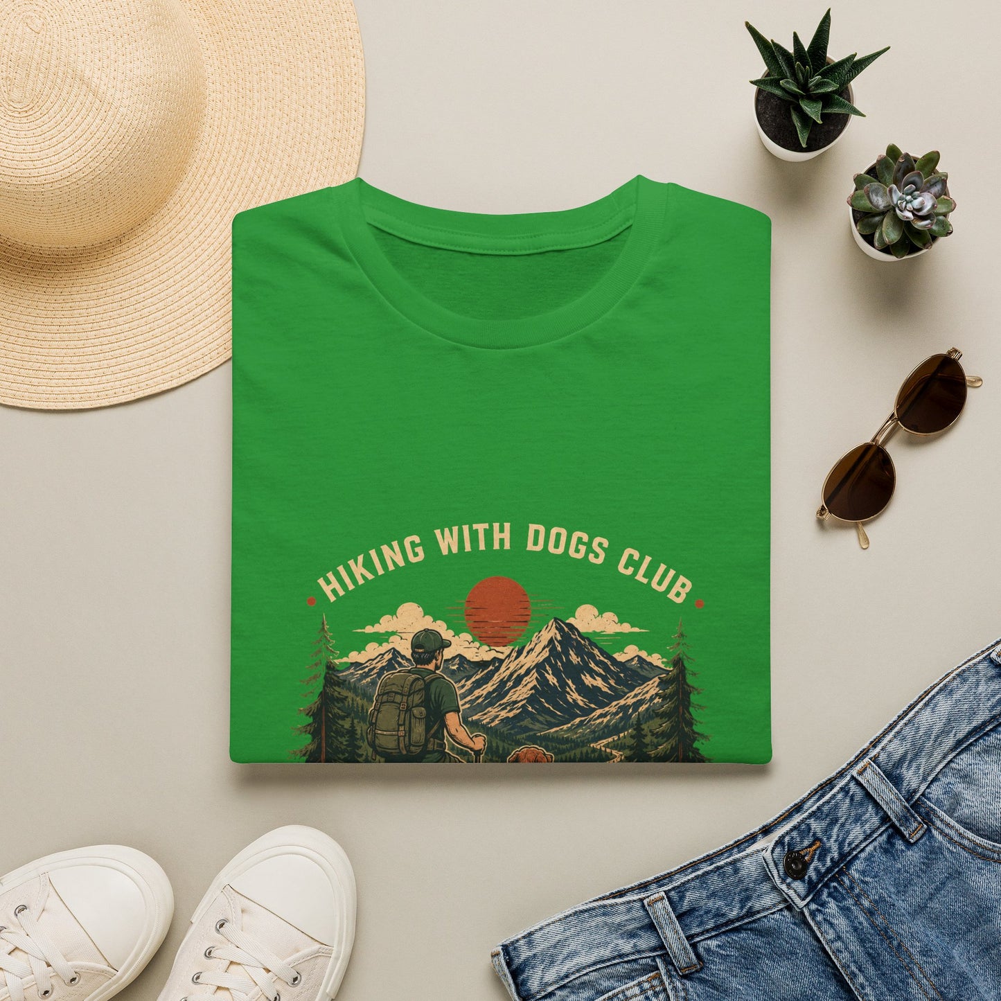 Hiking With Dogs Club T-Shirt