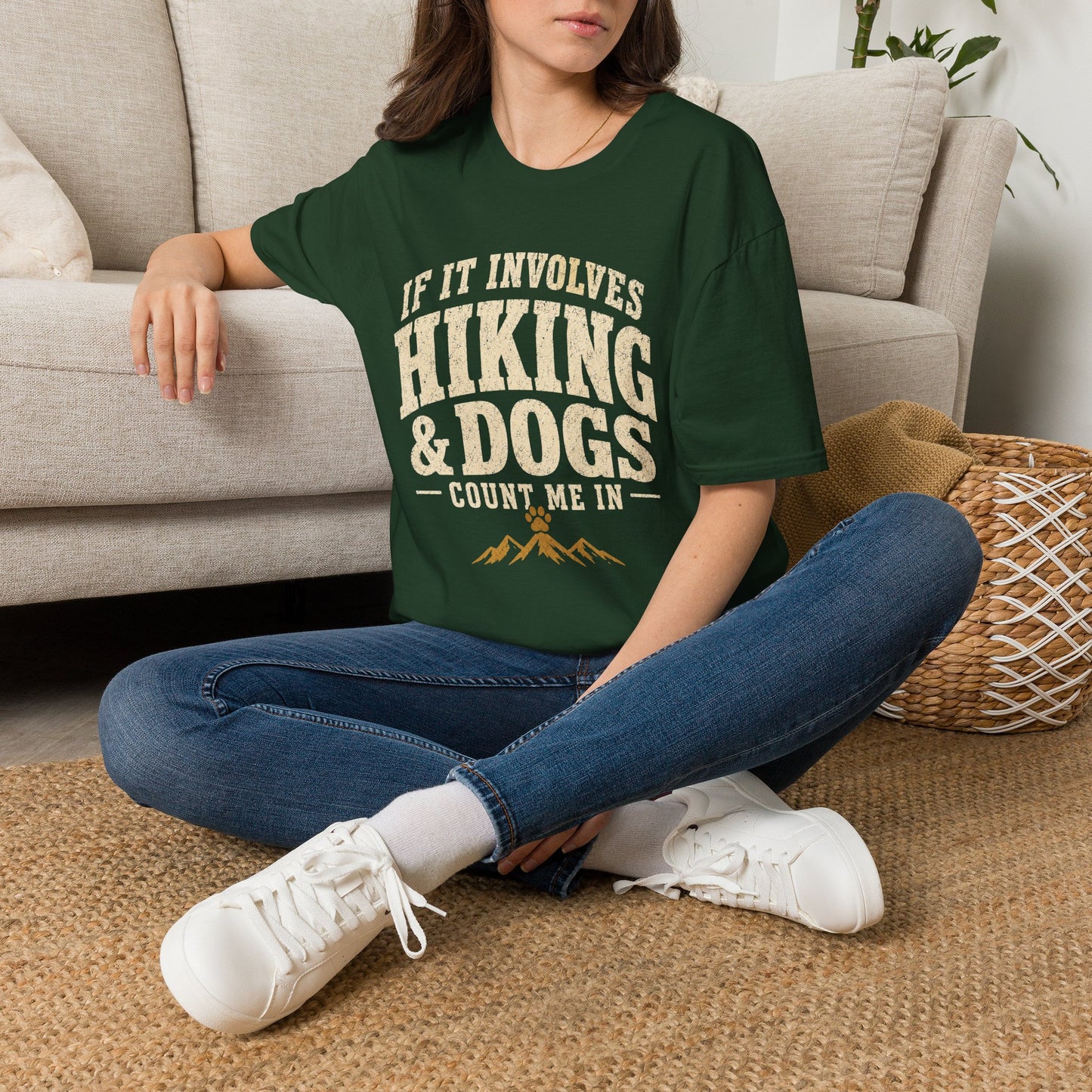 Hiking and Dogs, Count Me In T-Shirt