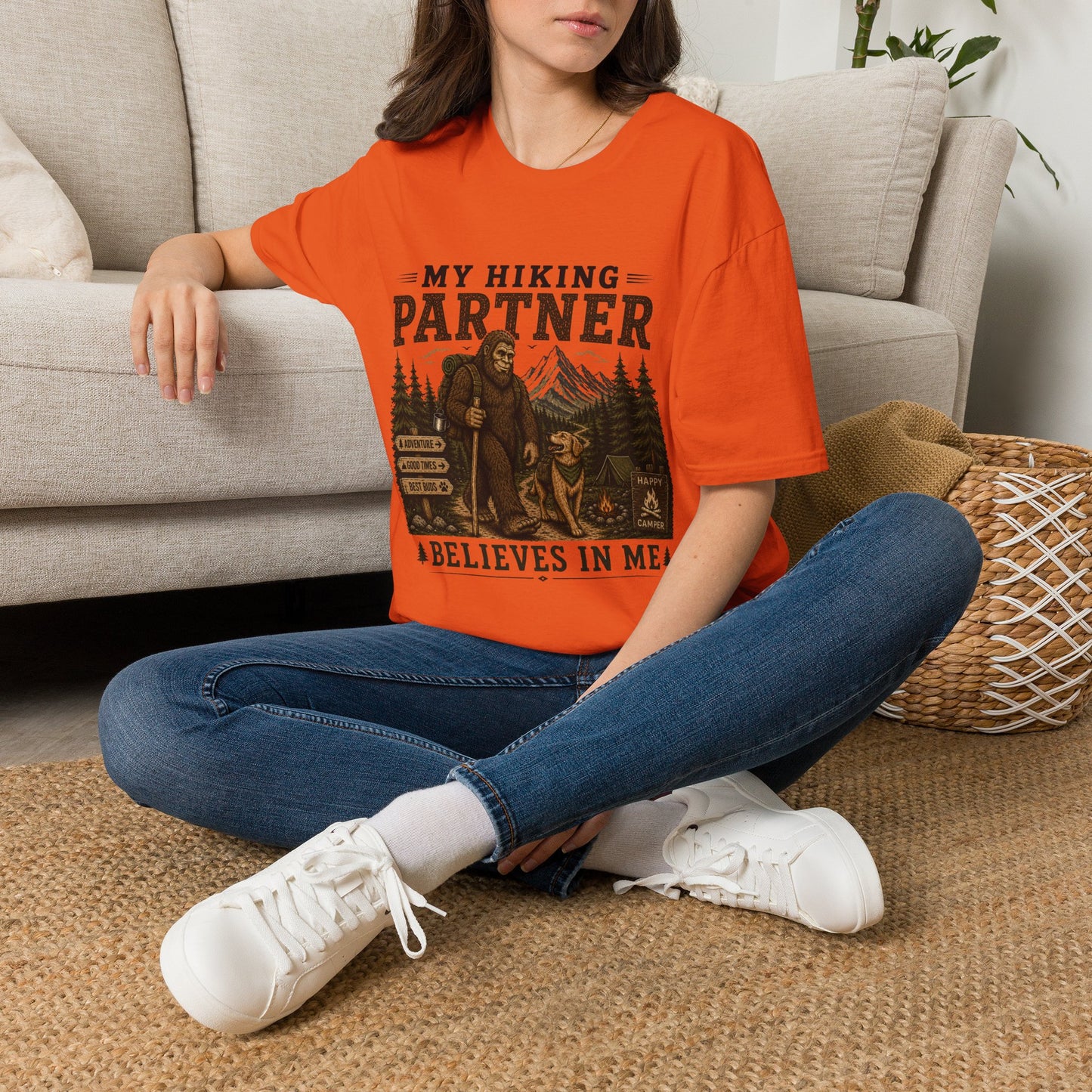 My Hiking Partner Believes in Me T-Shirt