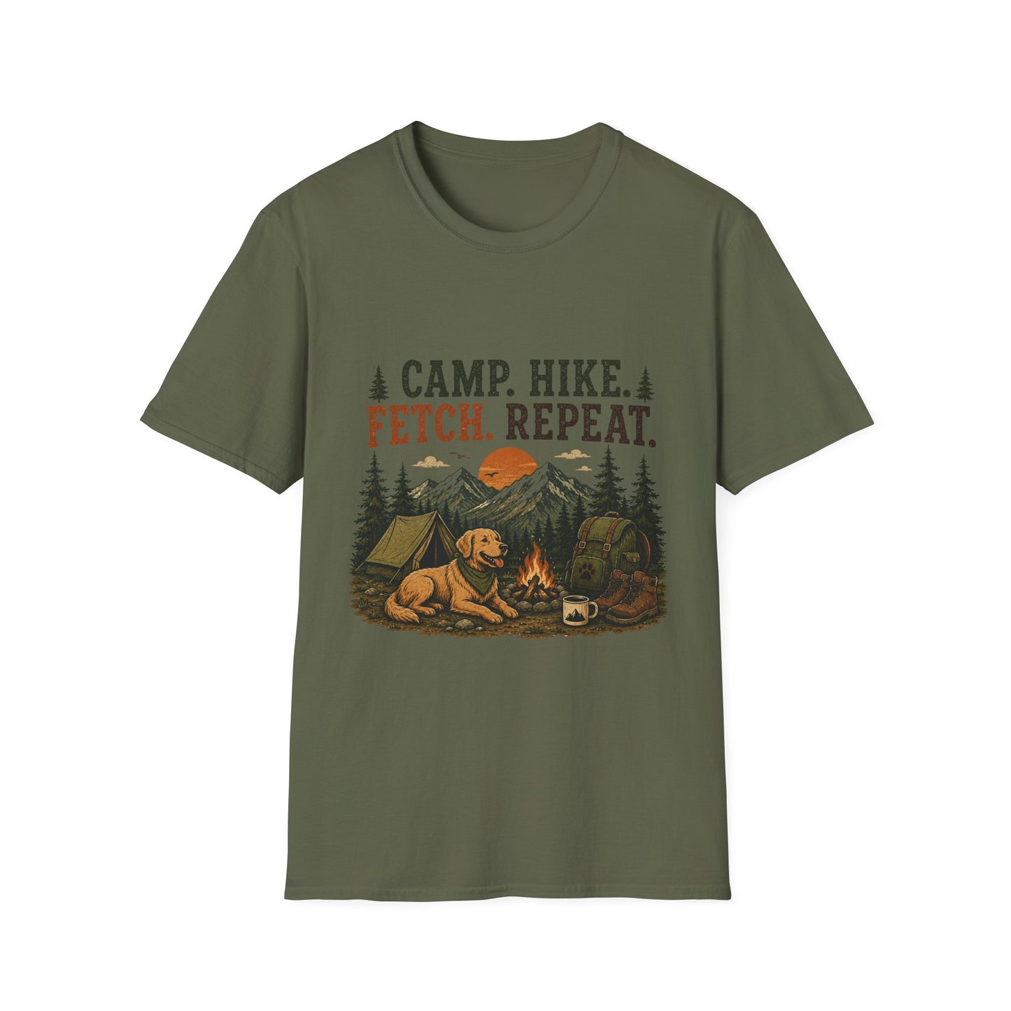 Camp, Hike, Fetch T-Shirt