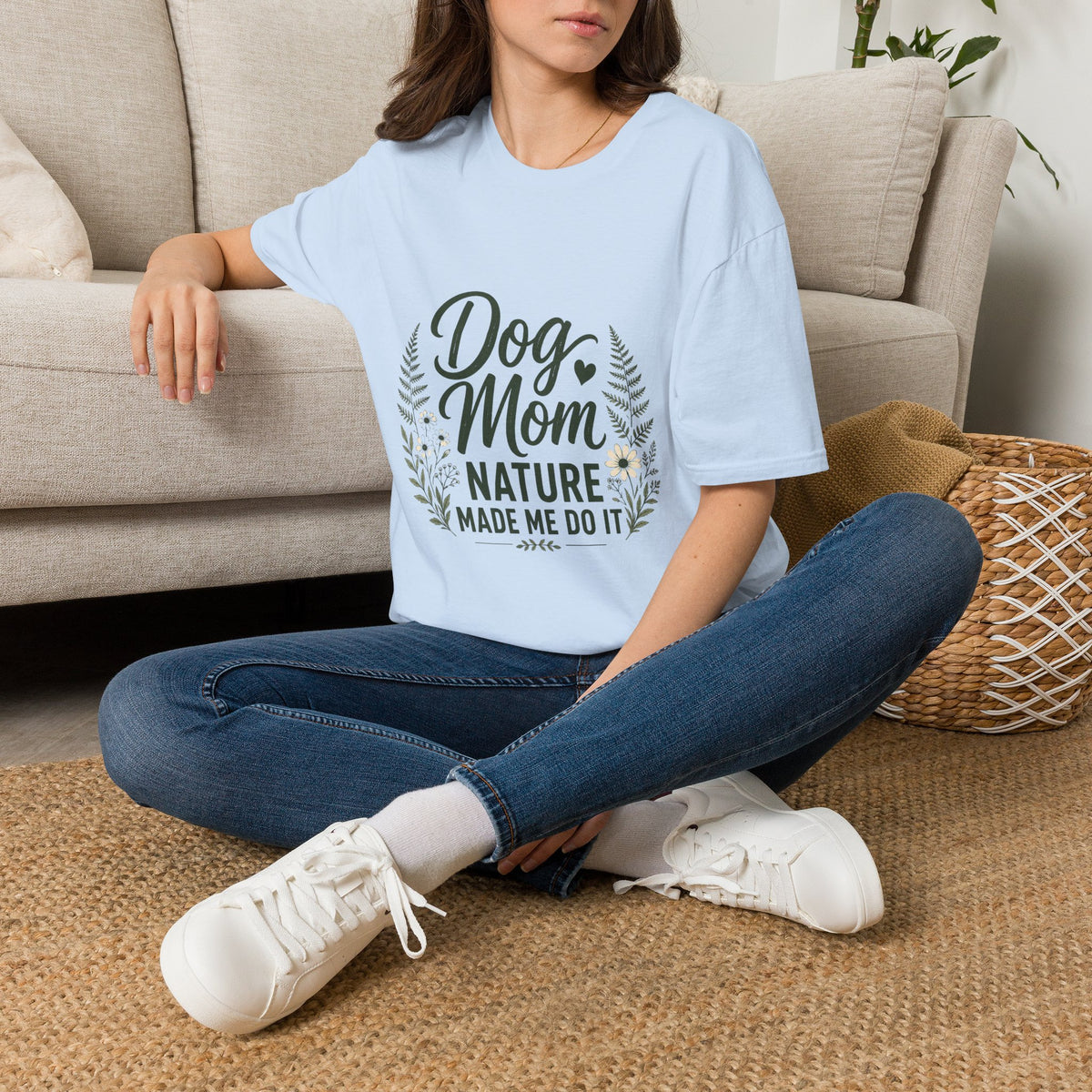Dog mom with botanical T-Shirt