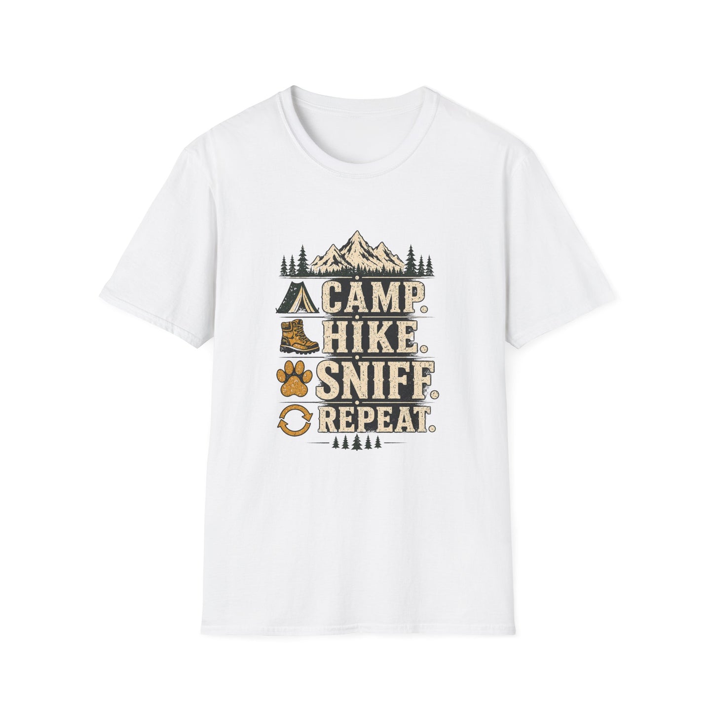 Camp, Hike, Sniff, Repeat T-Shirt