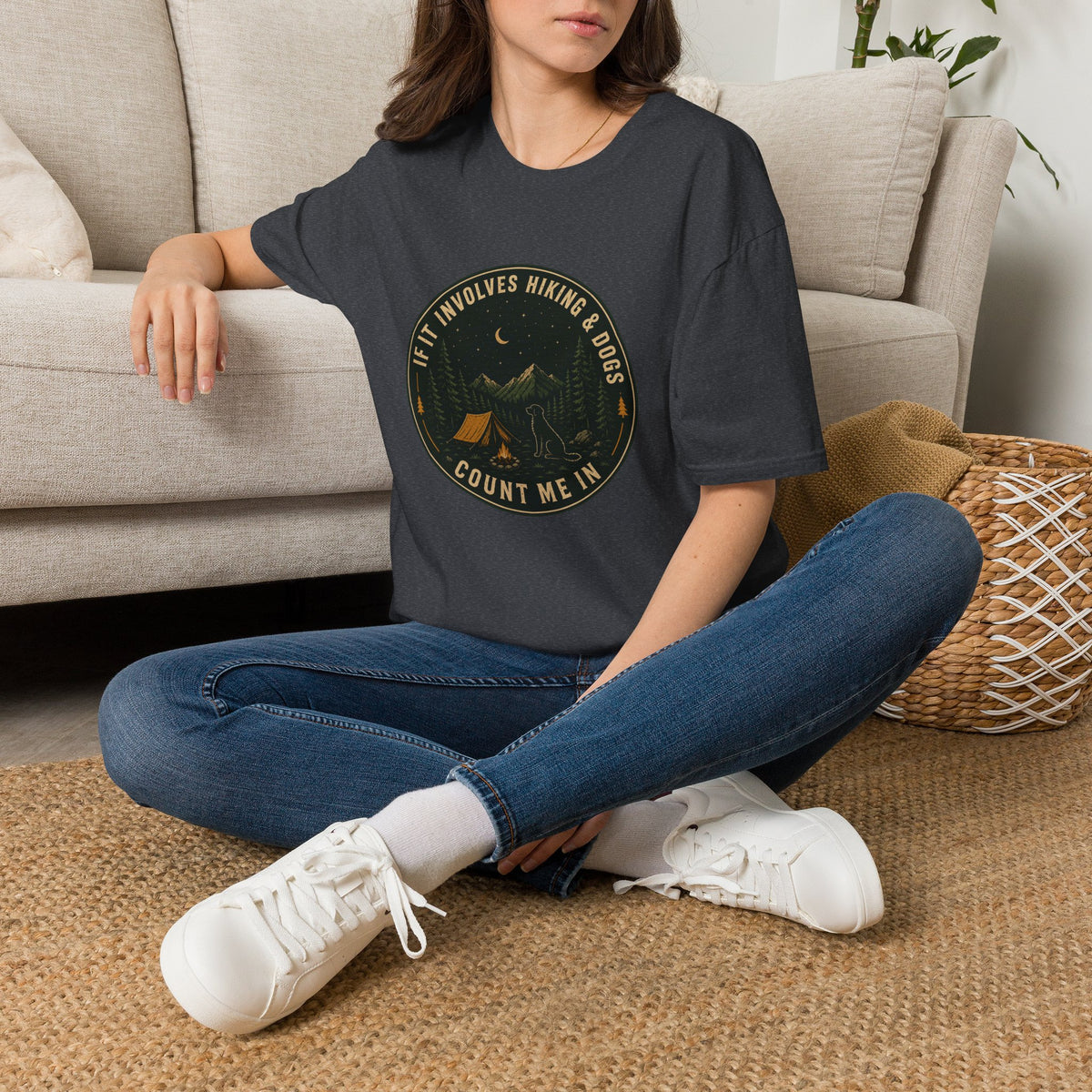 If It Involves Hiking & Dogs, Count Me In T-Shirt