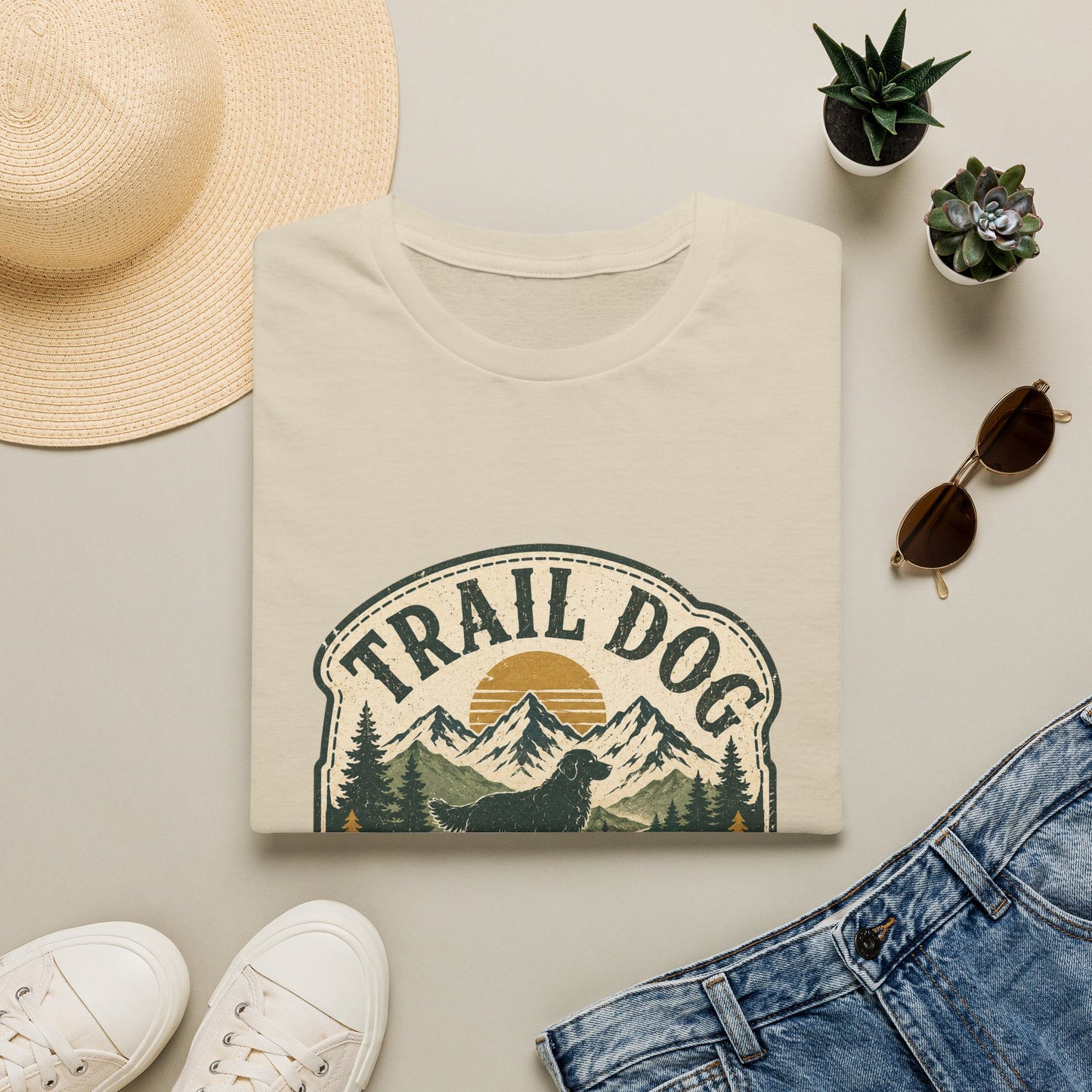 Trail Dog Adventure Badge T-Shirt