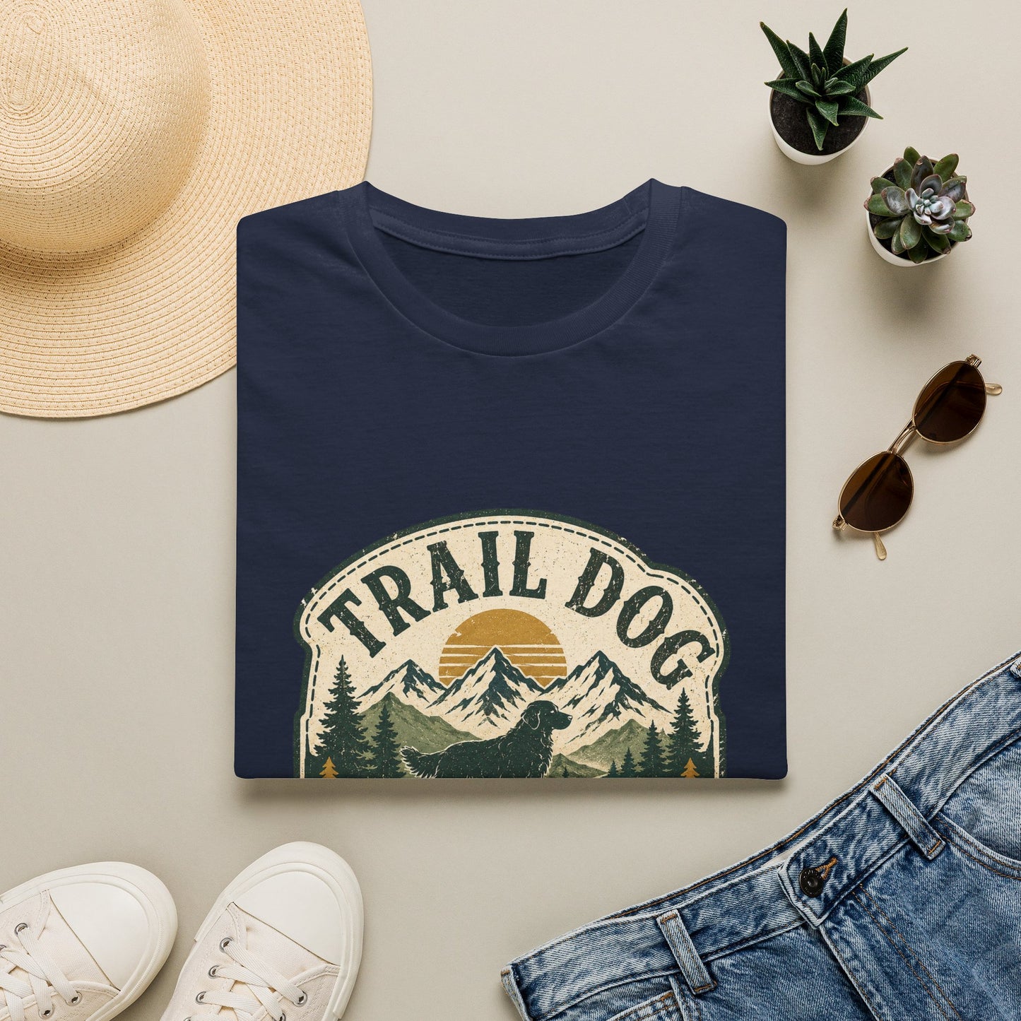 Trail Dog Adventure Badge T-Shirt