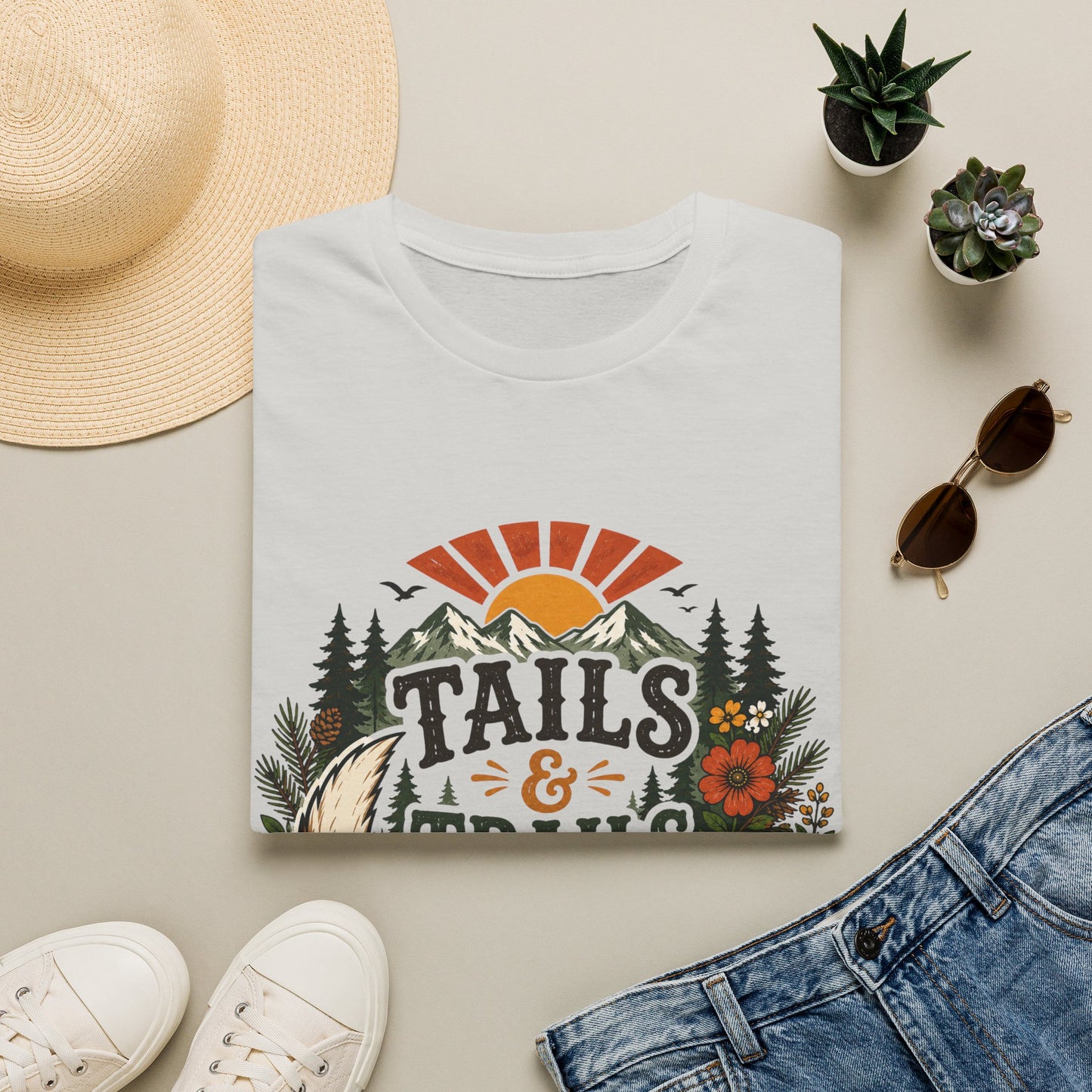 Tails and Trails Kind of Day T-Shirt