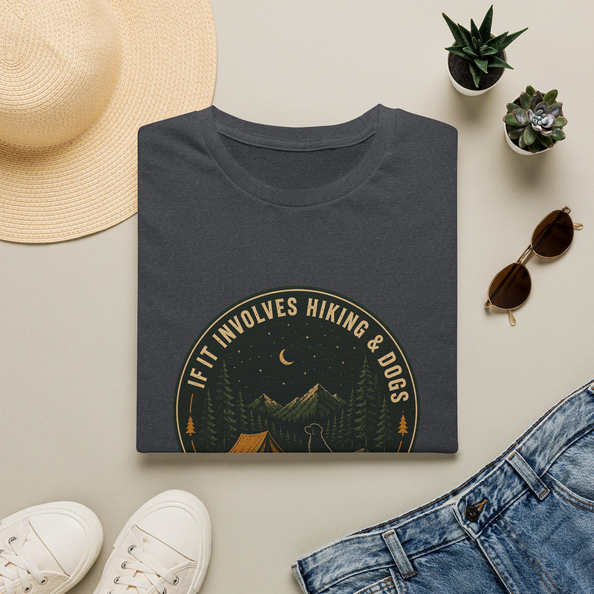 If It Involves Hiking & Dogs, Count Me In T-Shirt