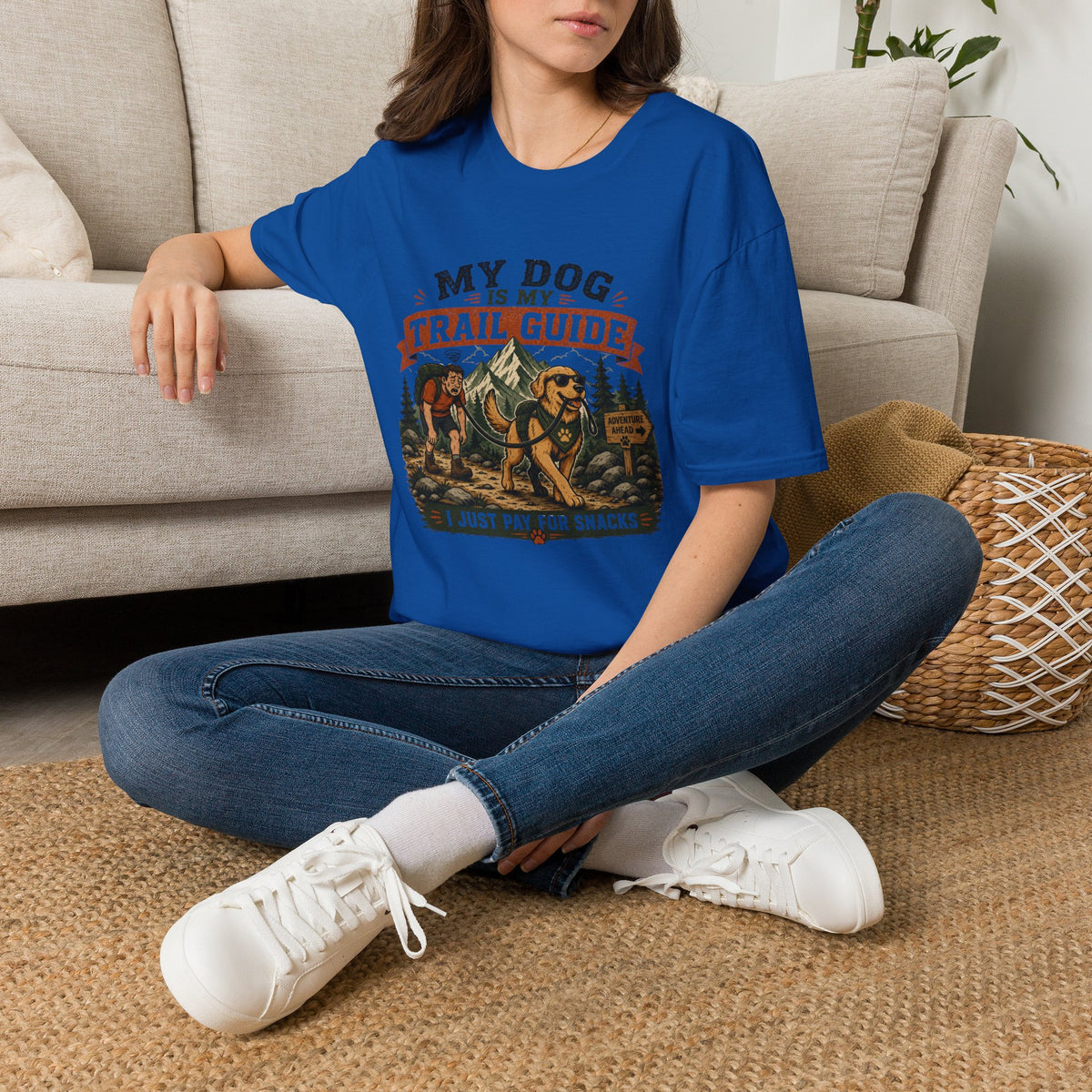 My Dog Is My Trail Guide, I Pay for Snacks T-Shirt