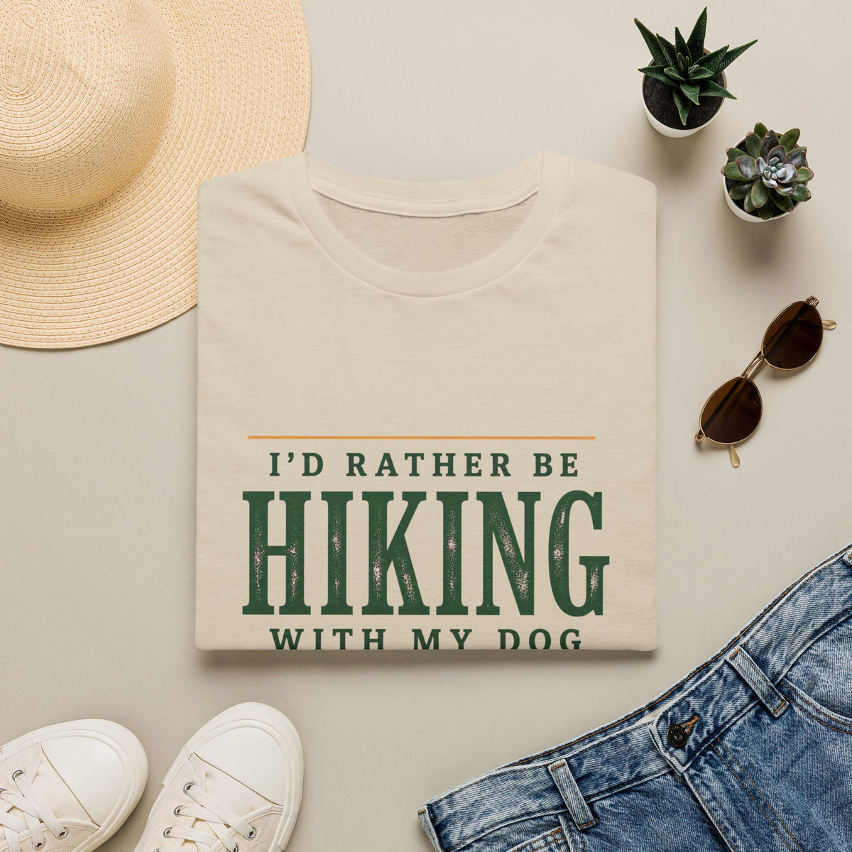 Rather Be Hiking With My Dog T-Shirt
