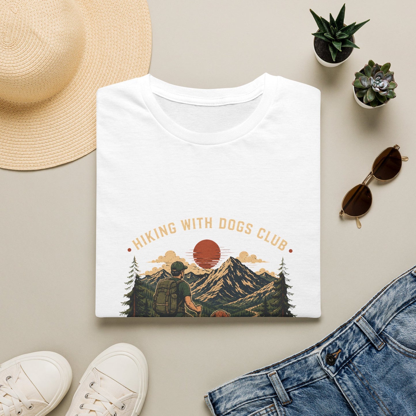 Hiking With Dogs Club T-Shirt