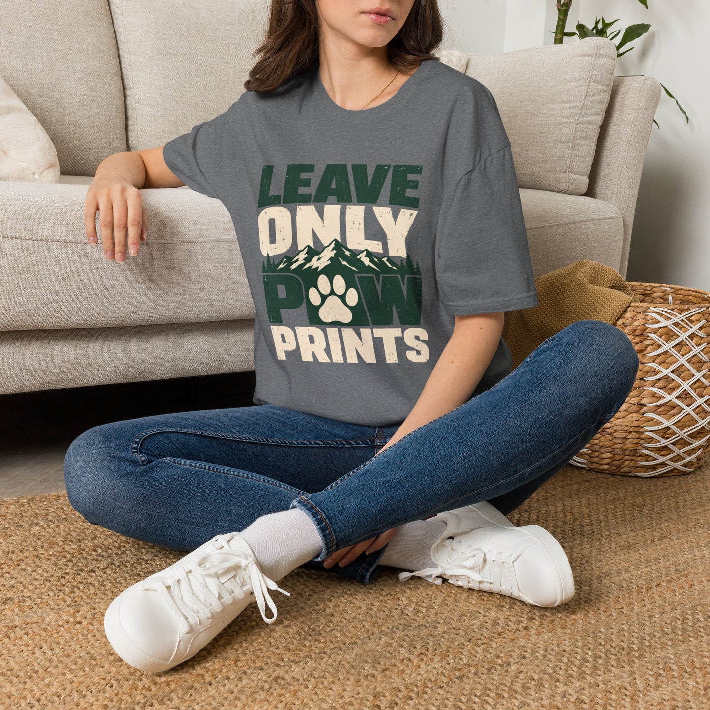 LEAVE ONLY PAW PRINTS T-Shirt