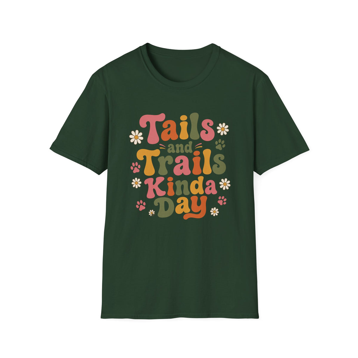 Tails and Trails Kinda Day, Daisy Edition T-Shirt