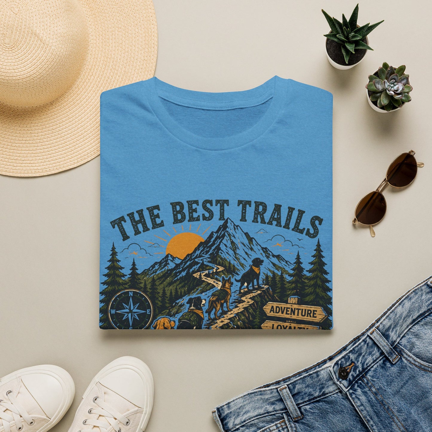 The Best Trails Have Paw Prints T-Shirt