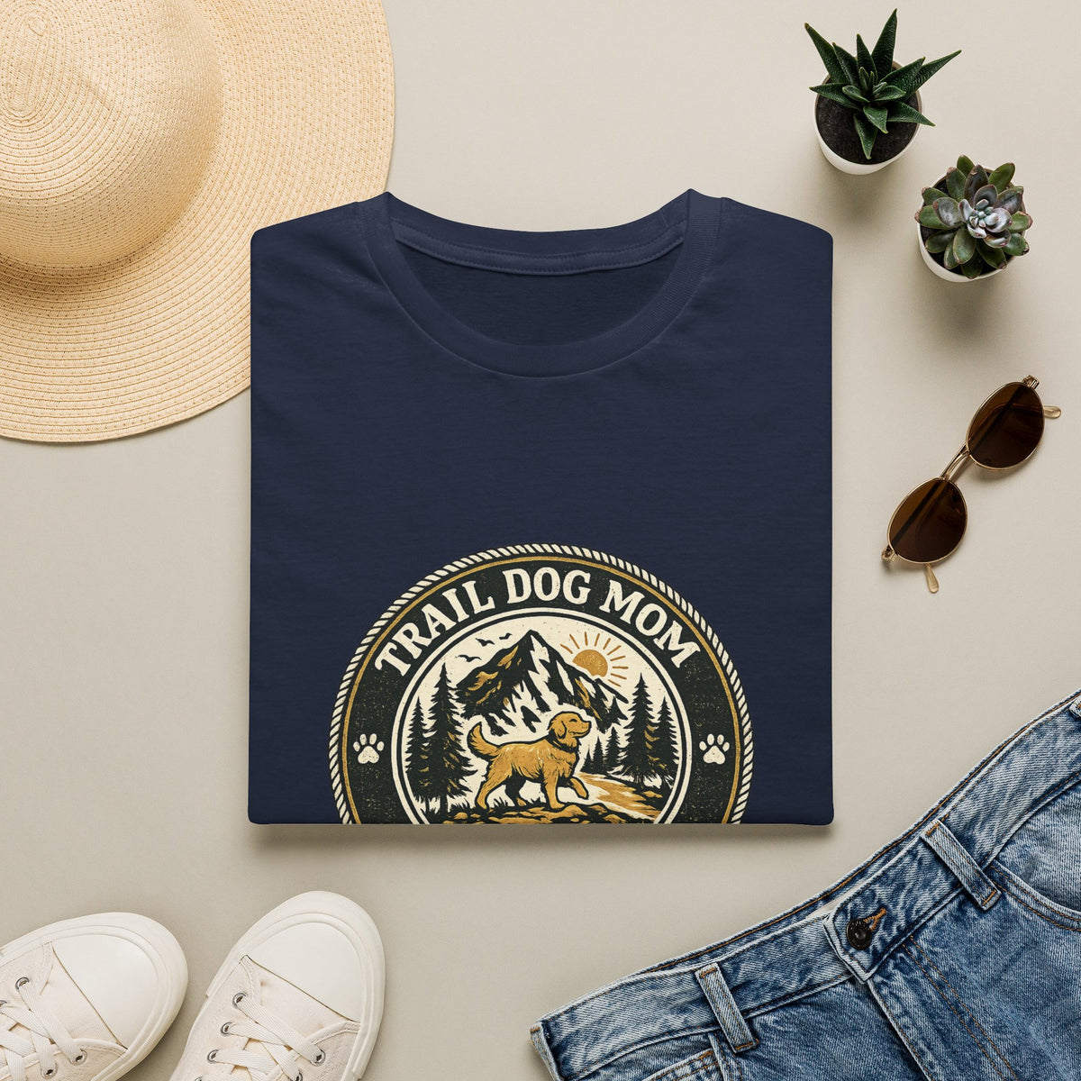 Trail dog mom  T-Shirt