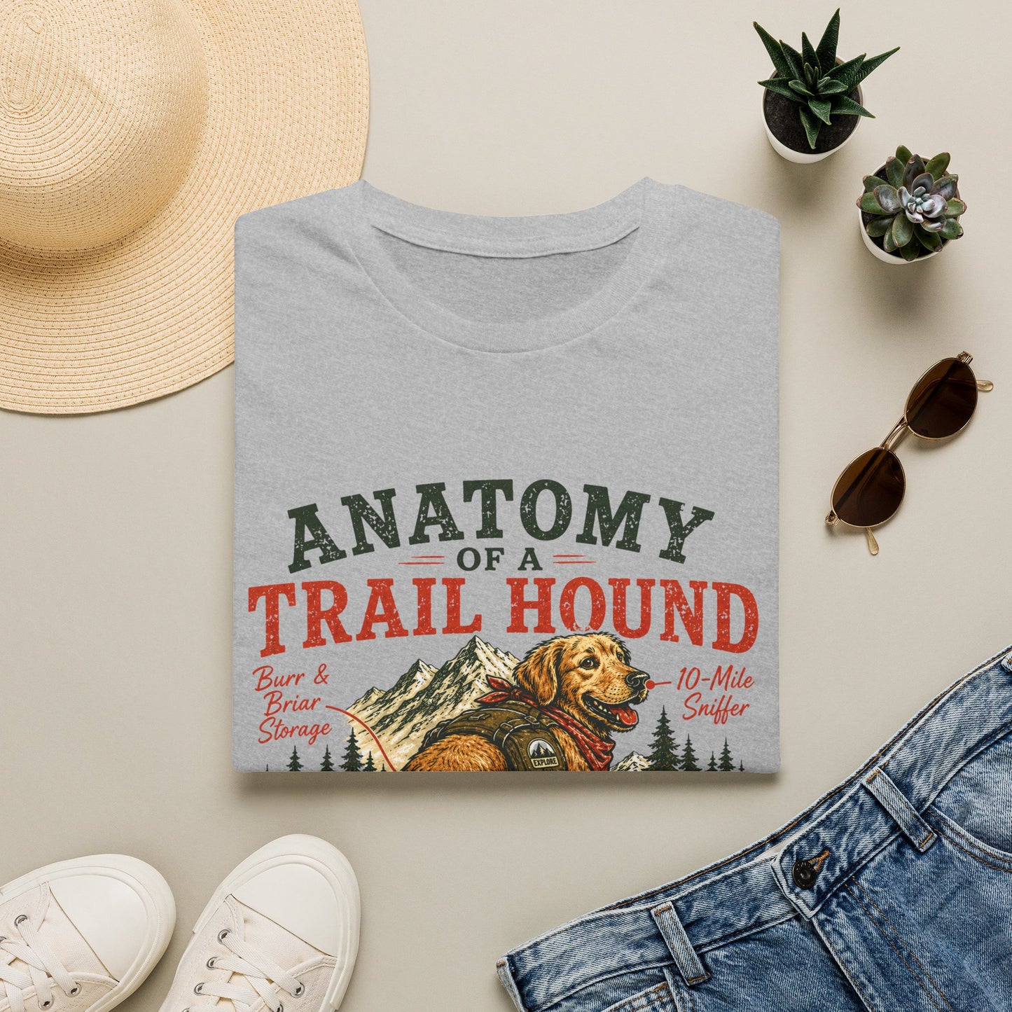 Anatomy of a Trail Hound T-Shirt