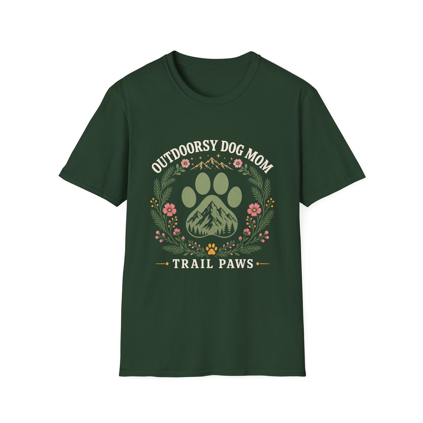 Outdoorsy Dog Mom T-Shirt
