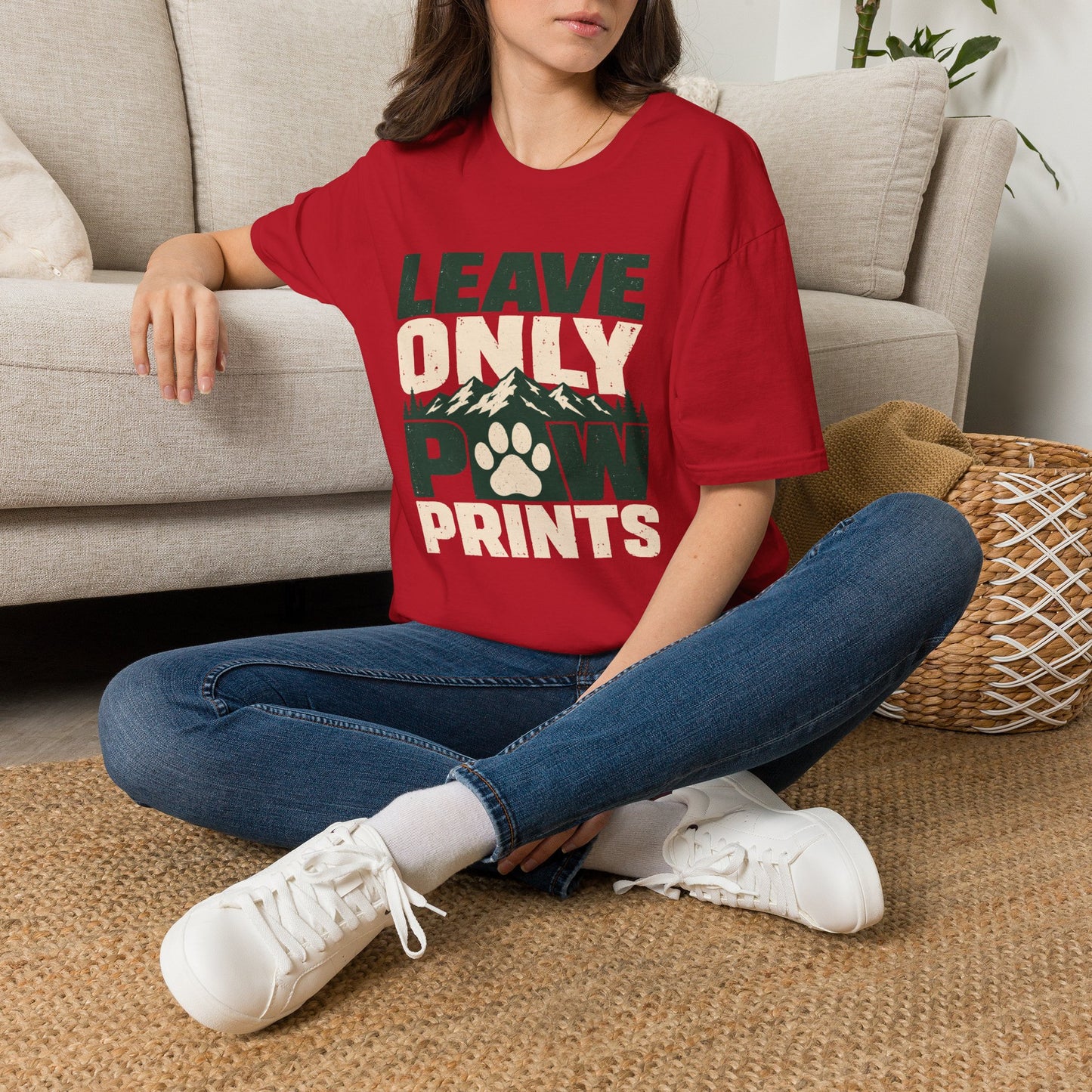 LEAVE ONLY PAW PRINTS T-Shirt