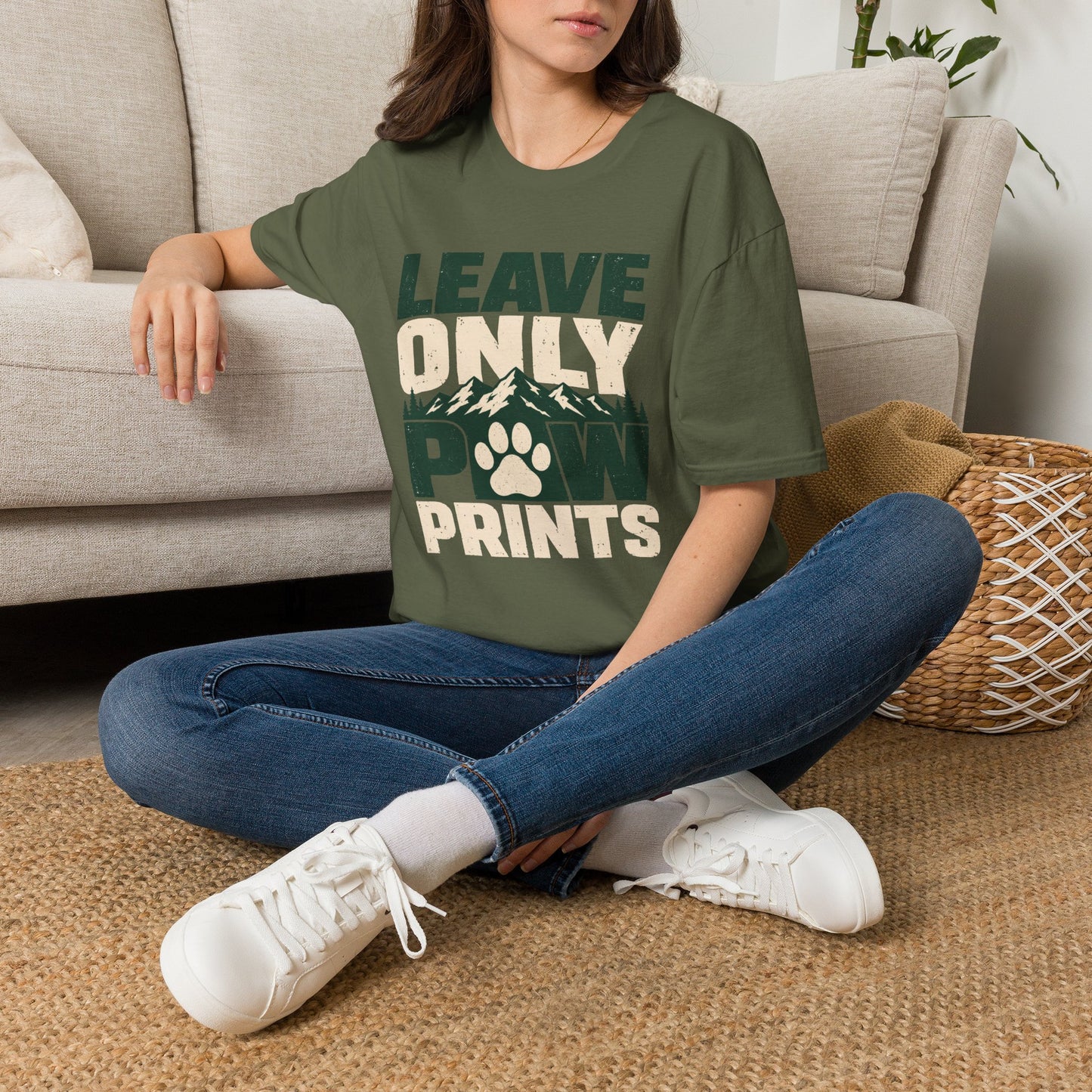 LEAVE ONLY PAW PRINTS T-Shirt