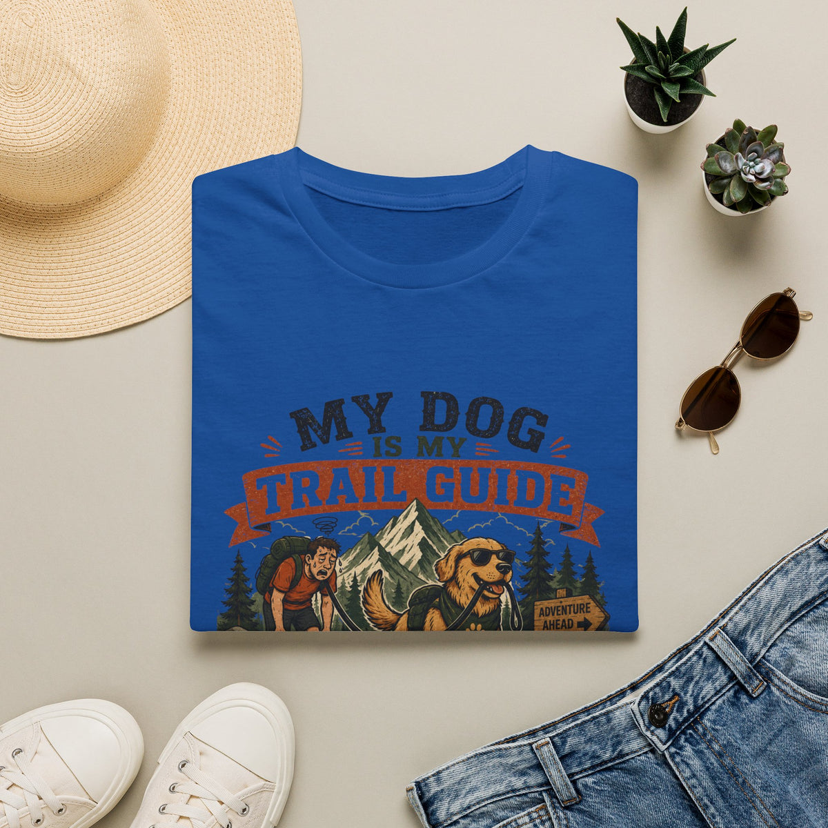 My Dog Is My Trail Guide, I Pay for Snacks T-Shirt