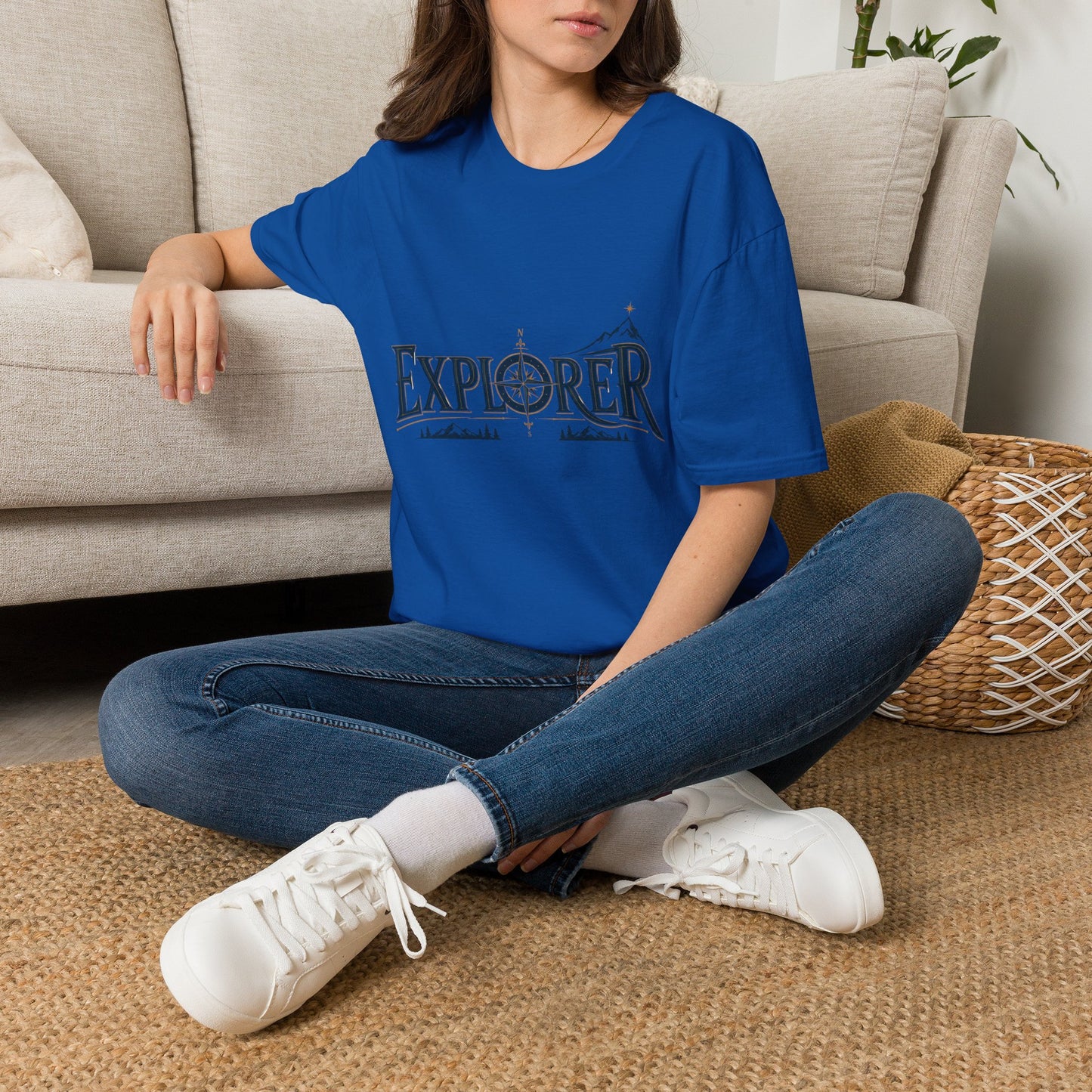 Explorer Emblem With Vintage Style T-Shirt