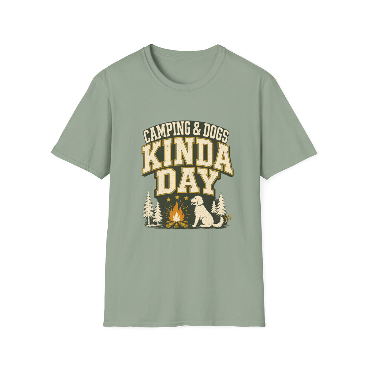 Kinda day with dogs and campfire T-Shirt