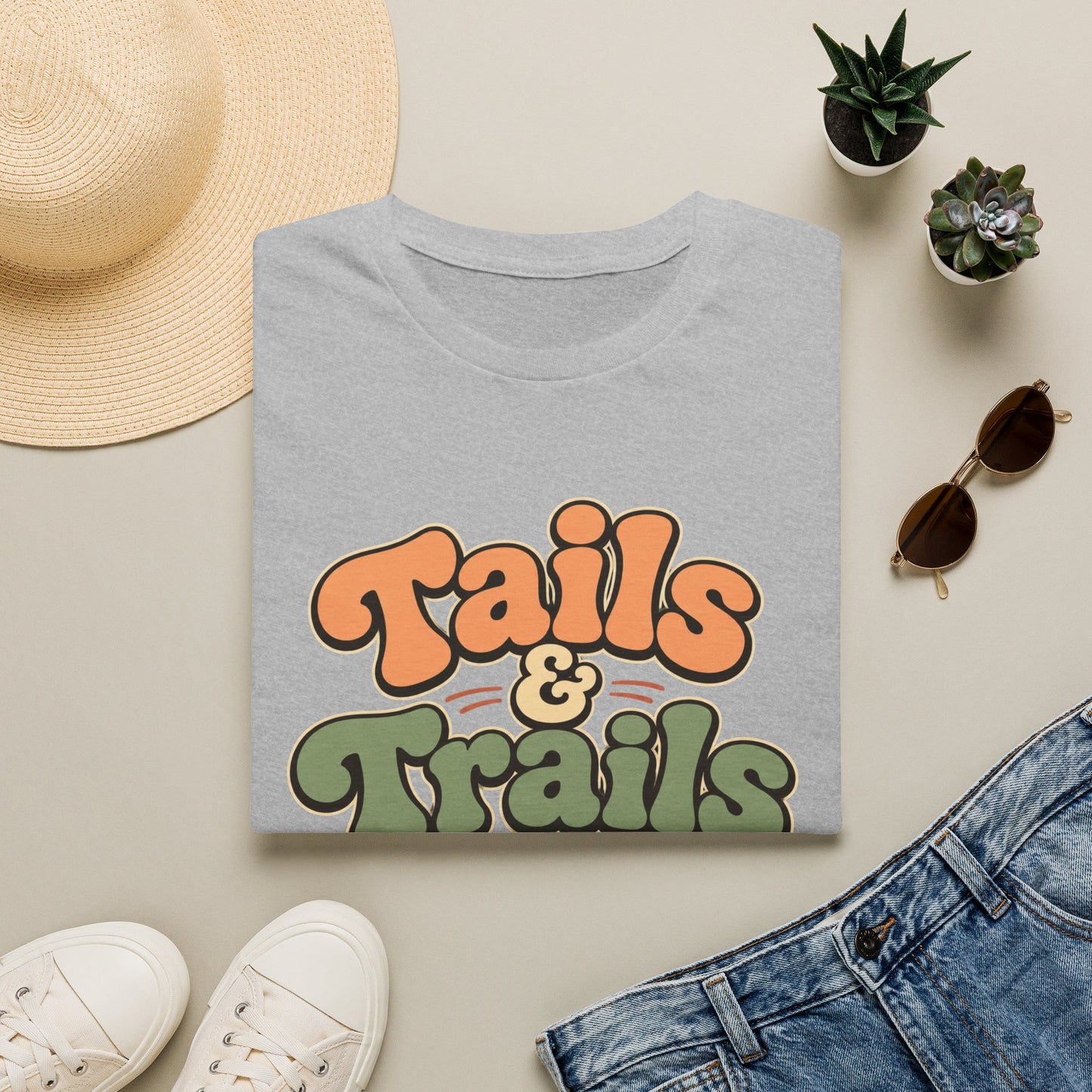 Tails & trails kinda day paw T-Shirt