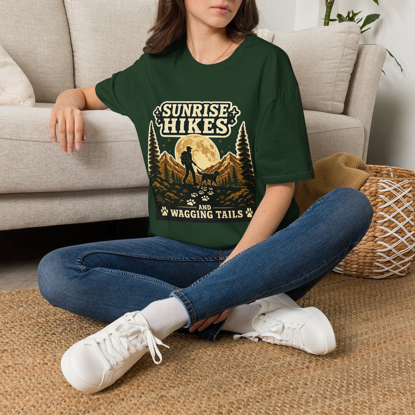 Sunrise Hikes and wagging tails T-Shirt