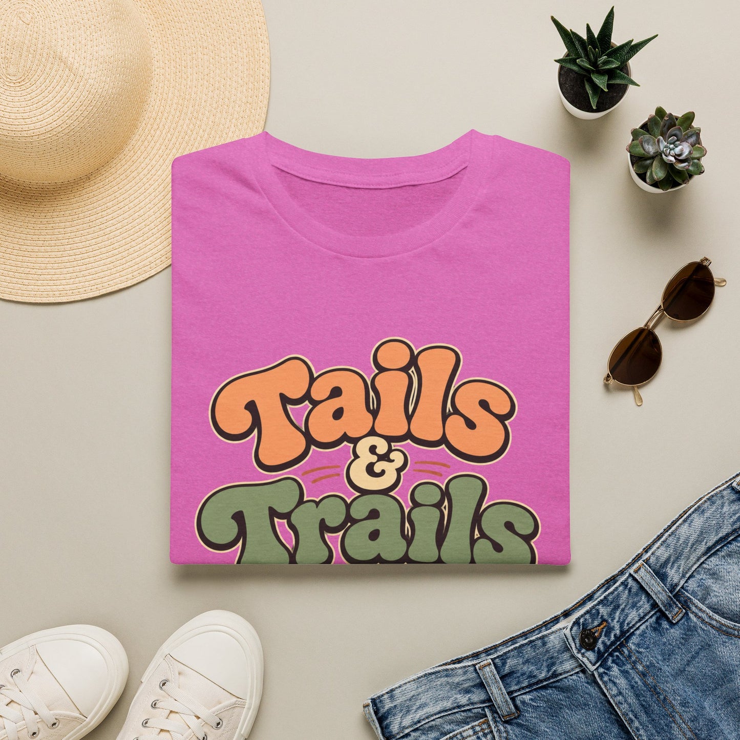Tails & trails kinda day paw T-Shirt
