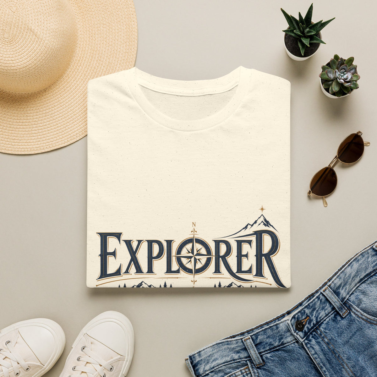 Explorer emblem with vintage T-Shirt