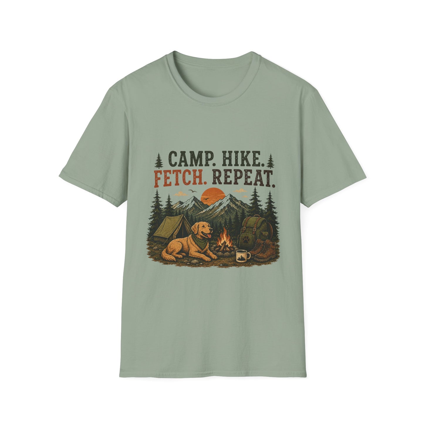 Camp, Hike, Fetch T-Shirt