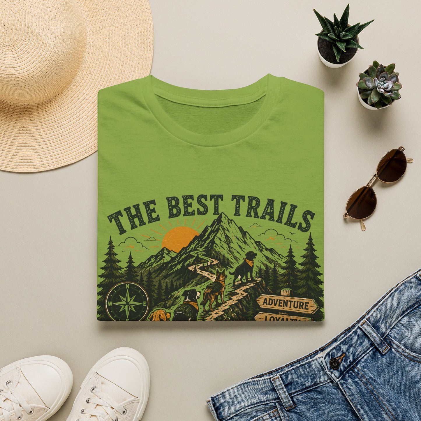 The Best Trails Have Paw Prints T-Shirt