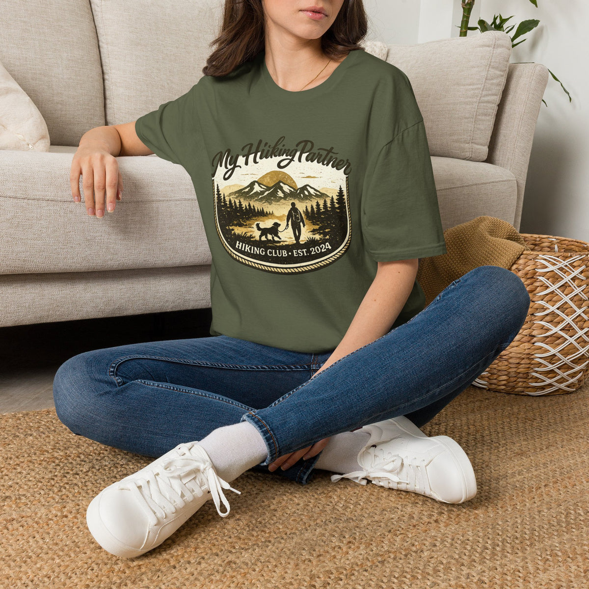 Hiking partner has four legs  T-Shirt