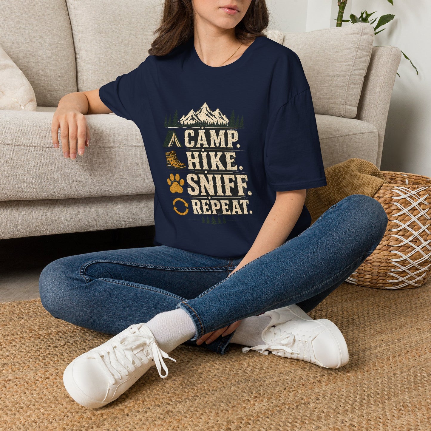 Camp, Hike, Sniff, Repeat T-Shirt