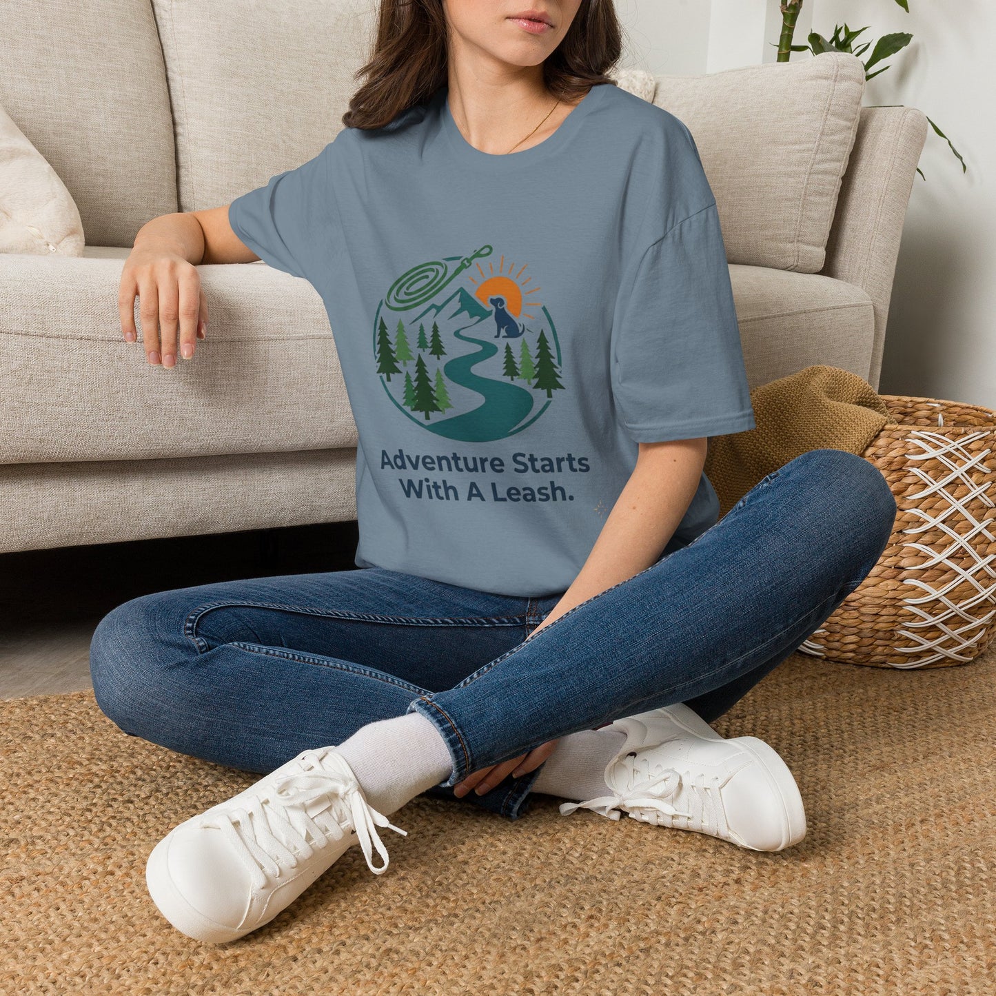 Adventure Starts With a Leash T-Shirt