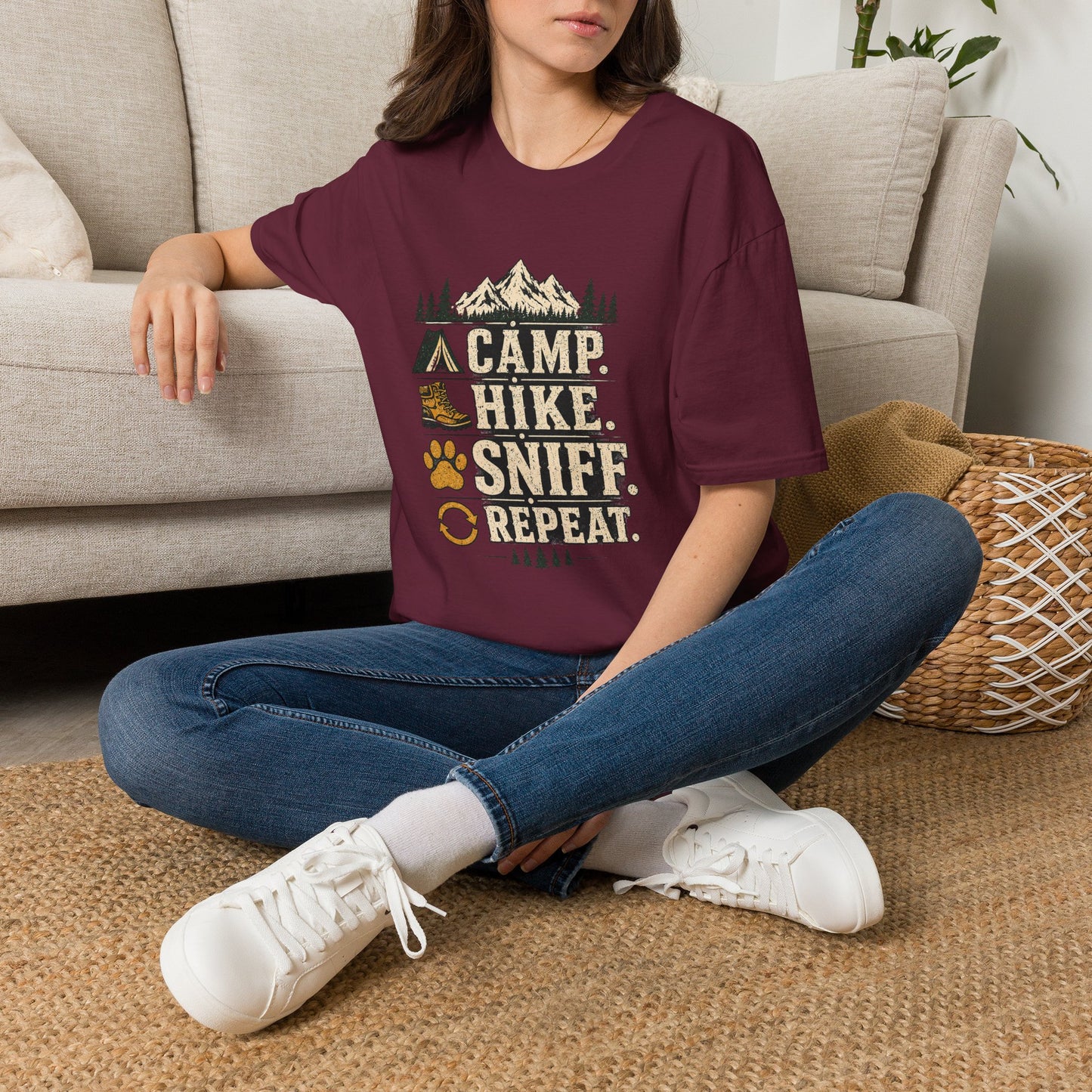 Camp, Hike, Sniff, Repeat T-Shirt