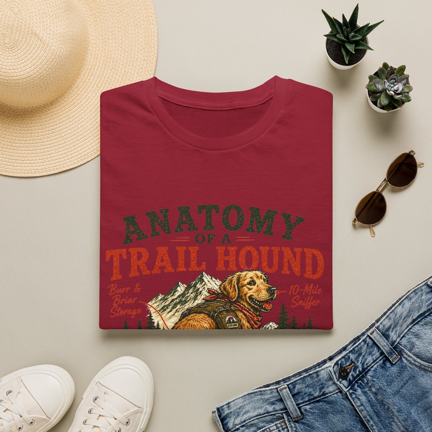 Anatomy of a Trail Hound T-Shirt