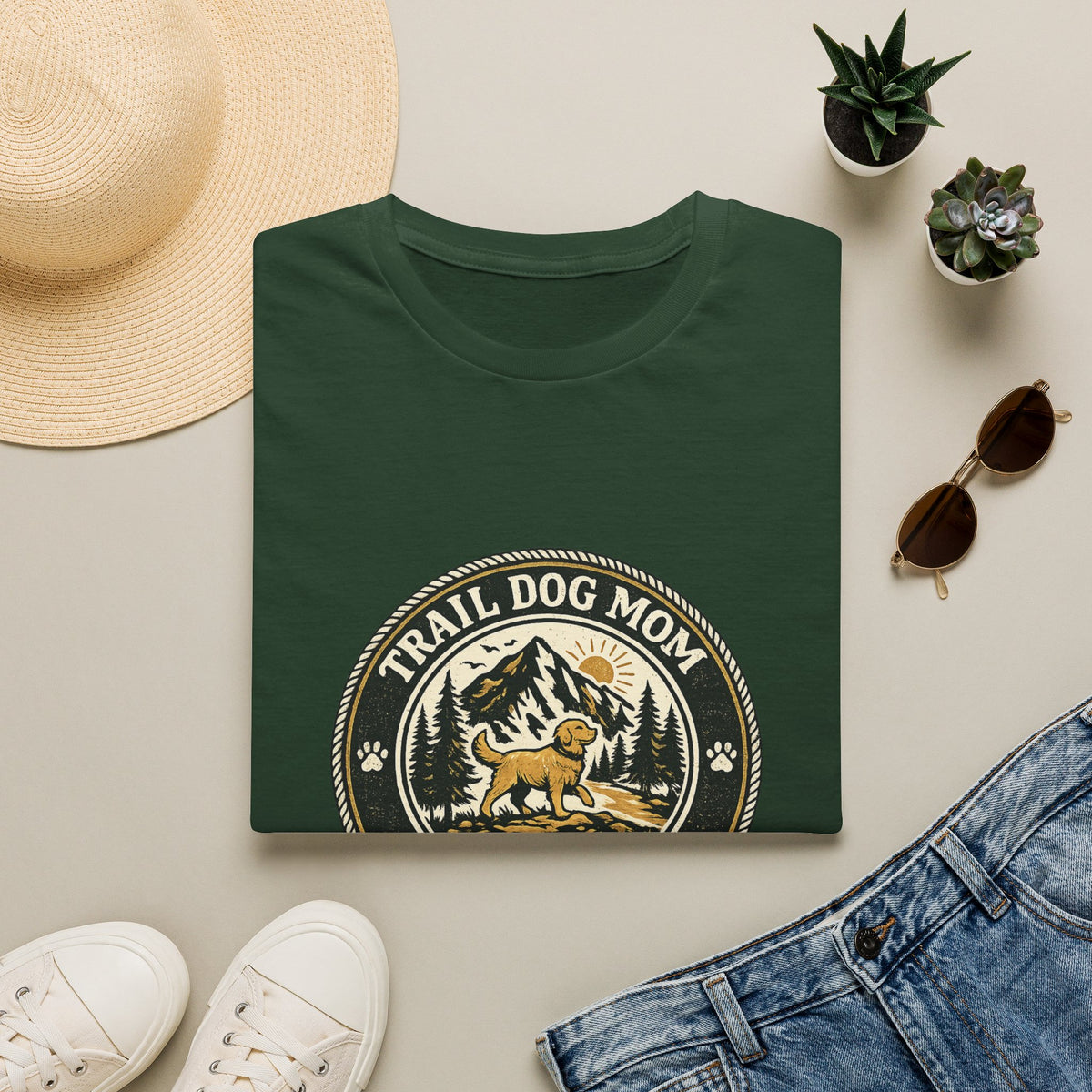 Trail dog mom  T-Shirt