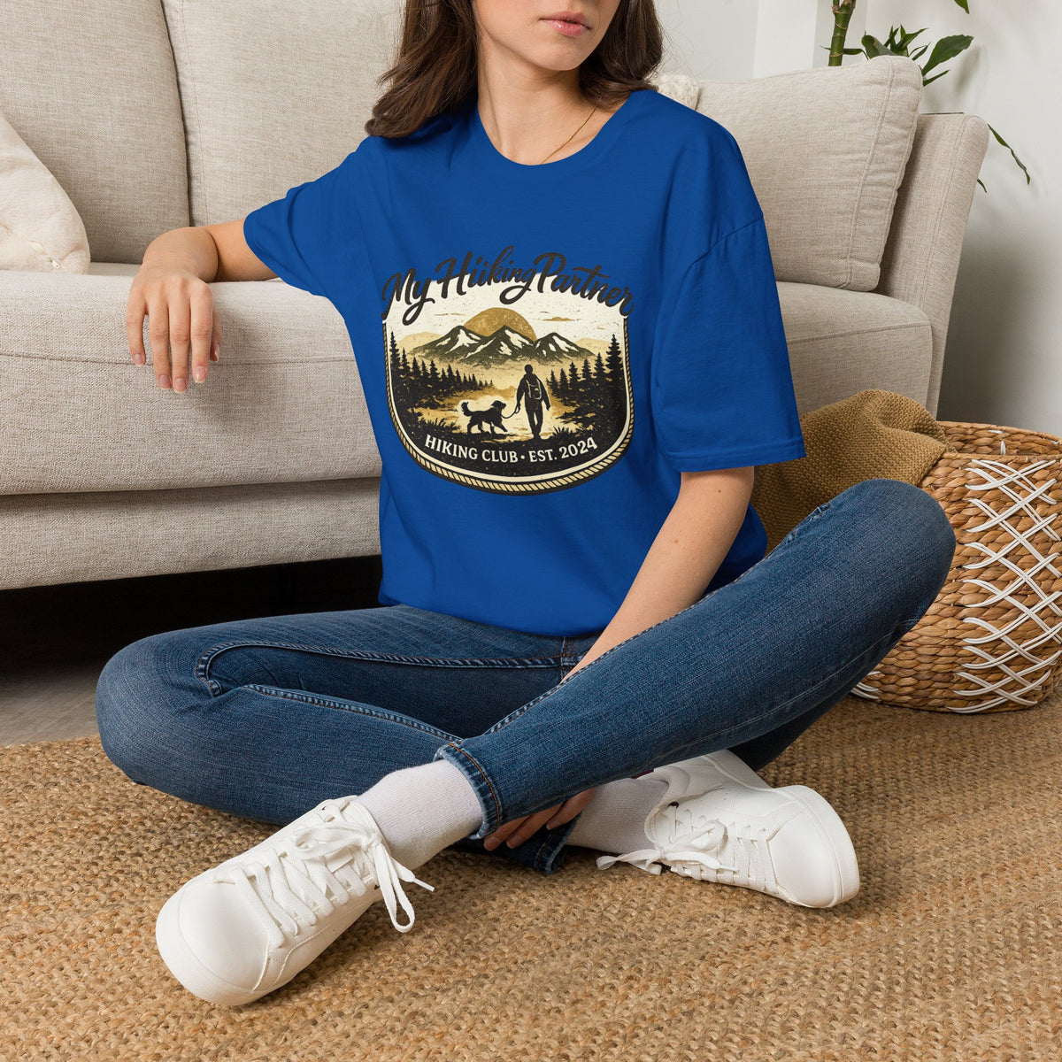 Hiking partner has four legs  T-Shirt