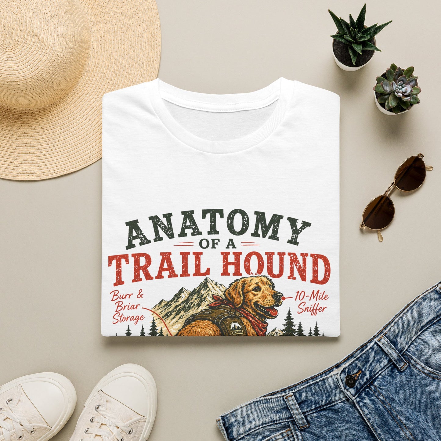 Anatomy of a Trail Hound T-Shirt