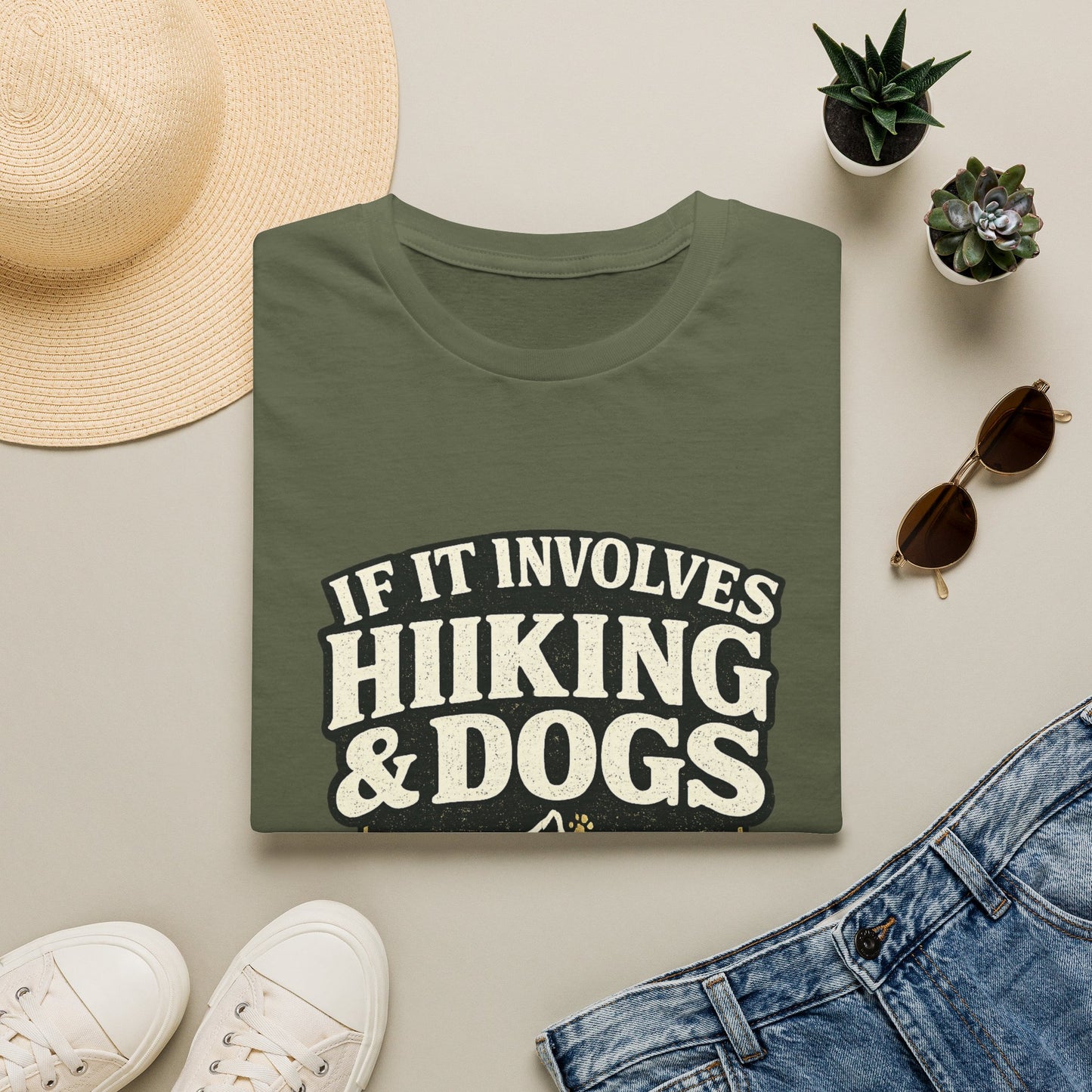 Hiking and Dogs: Adventure Calls T-Shirt