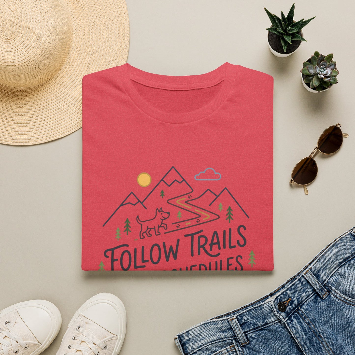 Follow Trails Not Schedules T-Shirt