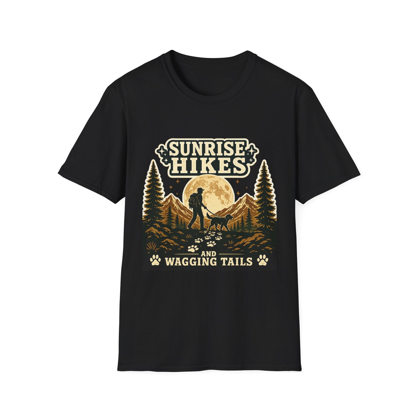 Sunrise Hikes and wagging tails T-Shirt