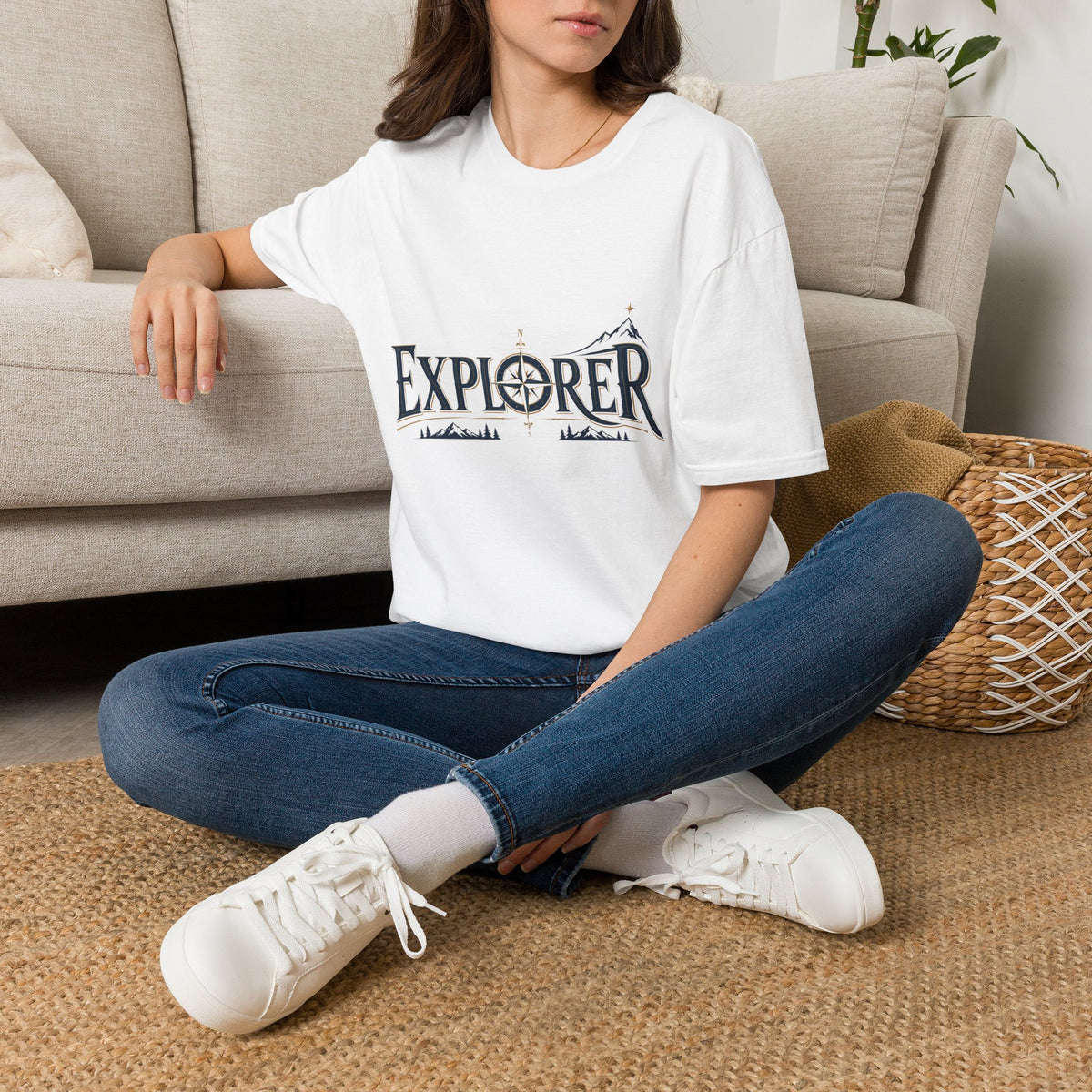 Explorer emblem with vintage T-Shirt