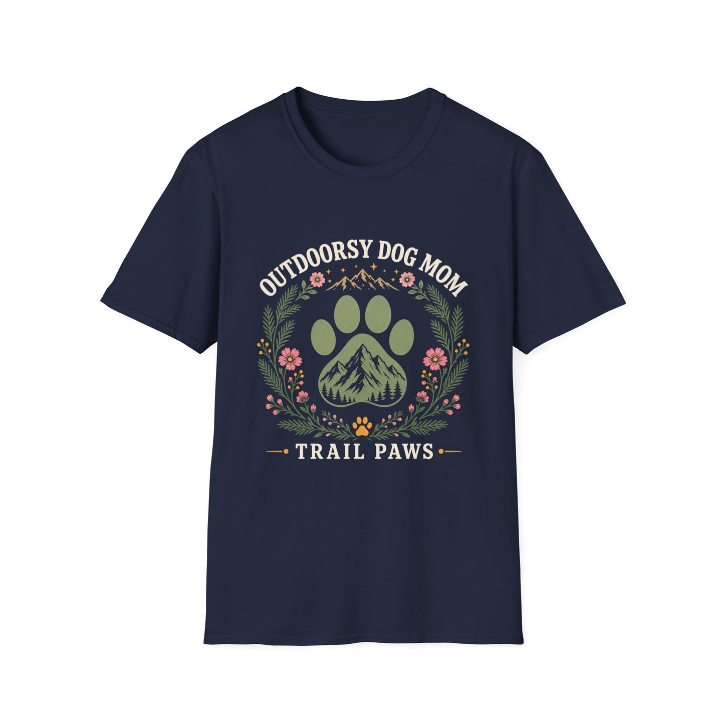 Outdoorsy Dog Mom T-Shirt