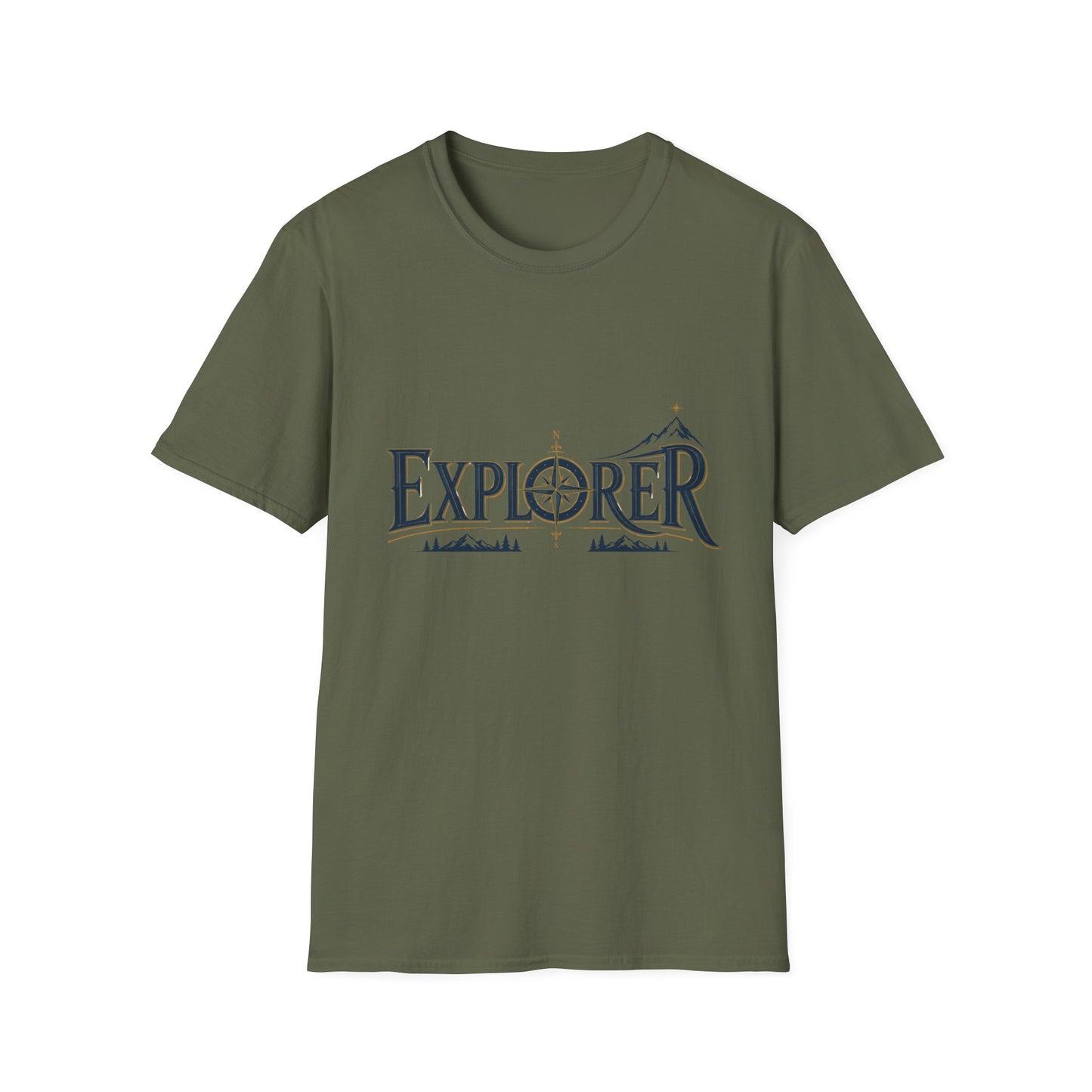 Explorer Emblem With Vintage Style T-Shirt