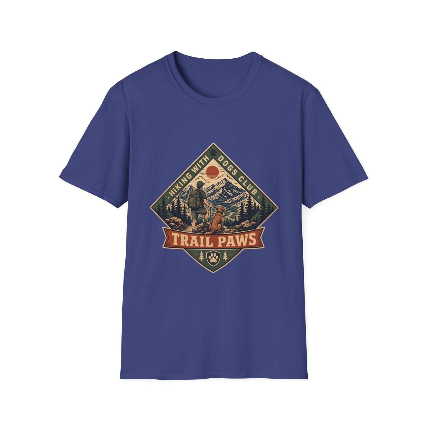 Hiking Dogs Wagging Trail T-Shirt