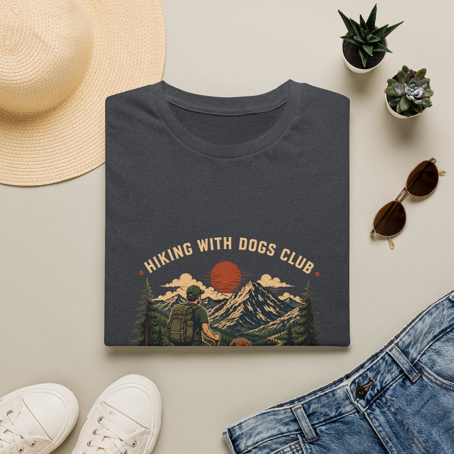Hiking With Dogs Club T-Shirt